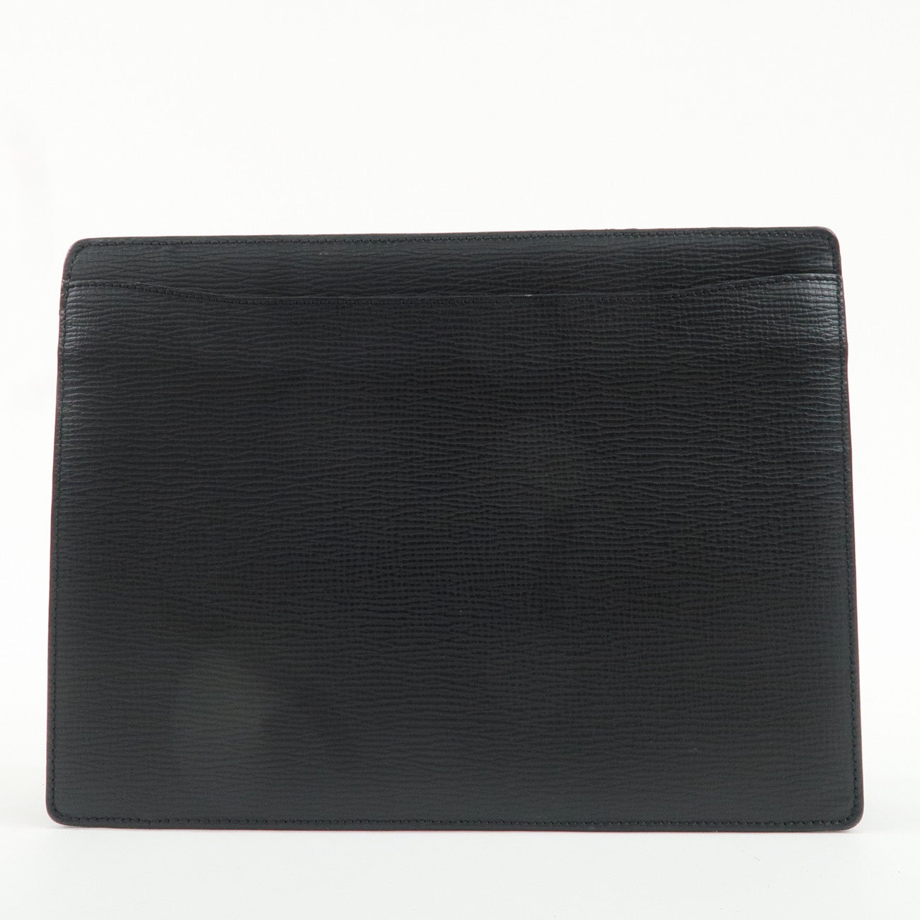 LOEWE Anagram Leather Clutch Bag Wtith Strap Hand Bag Black