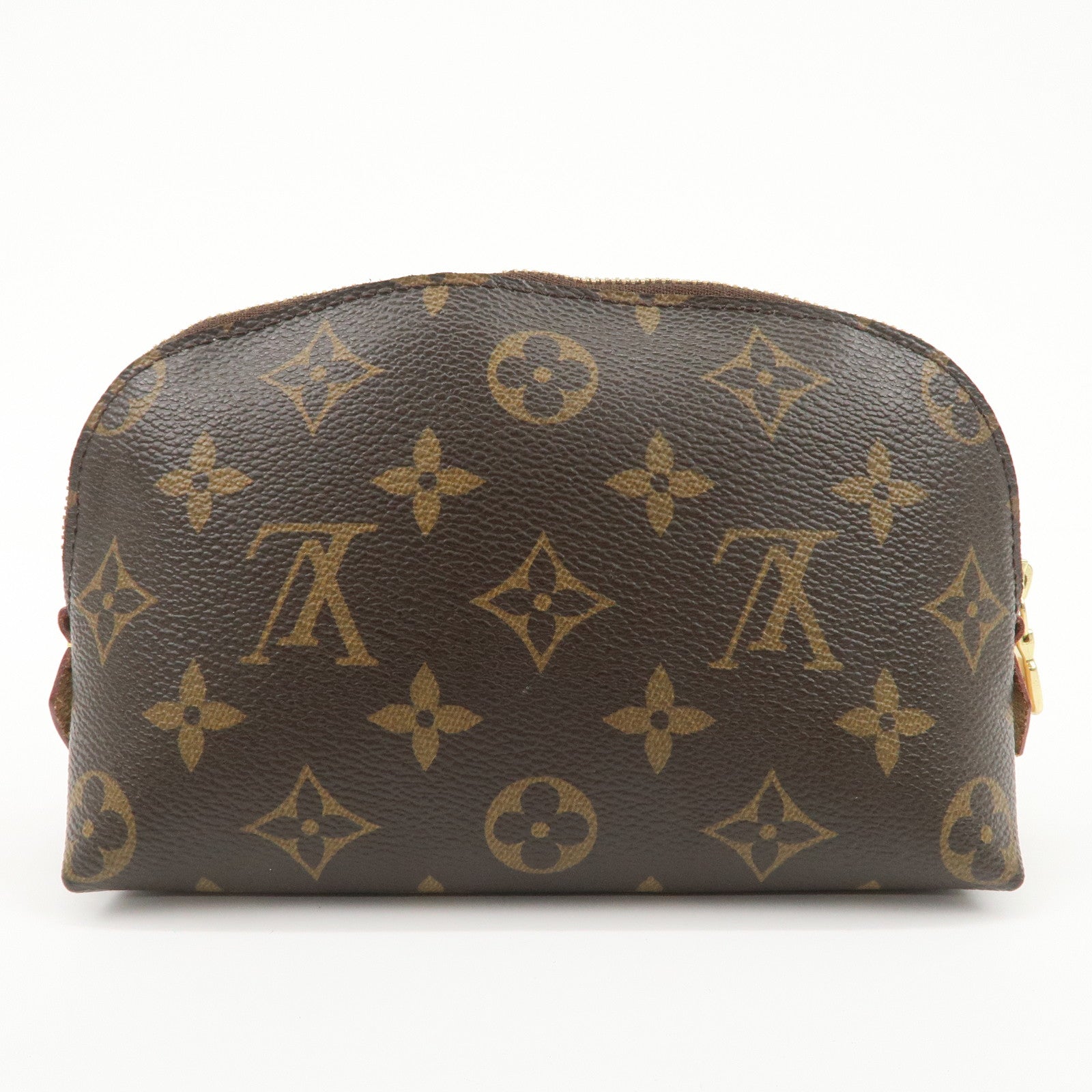 Louis Vuitton Monogram Pochette Cosmetic Pouch Brown M47515 Used