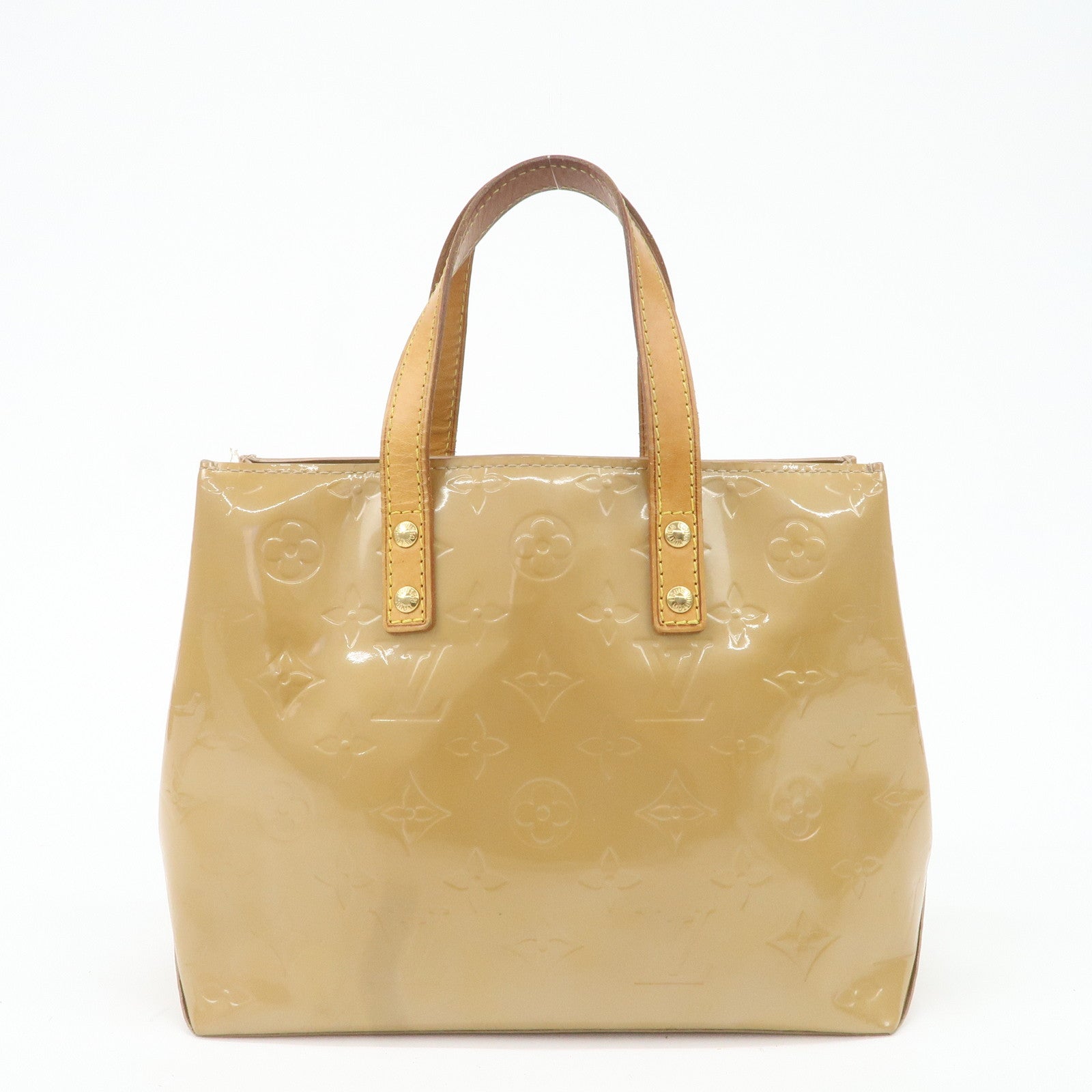 Louis Vuitton Monogram Vernis Lead PM Hand Bag Noisette M91334