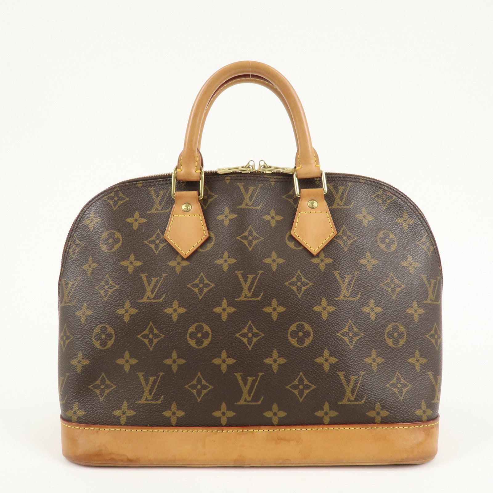 Louis Vuitton Monogram Alma Hand Bag Brown M51130