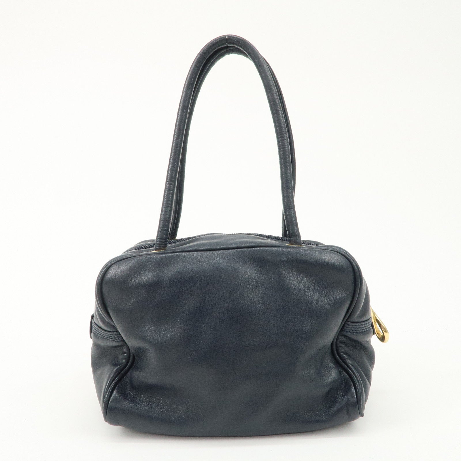 LOEWE Anagram Leather Mini Hand Bag Navy