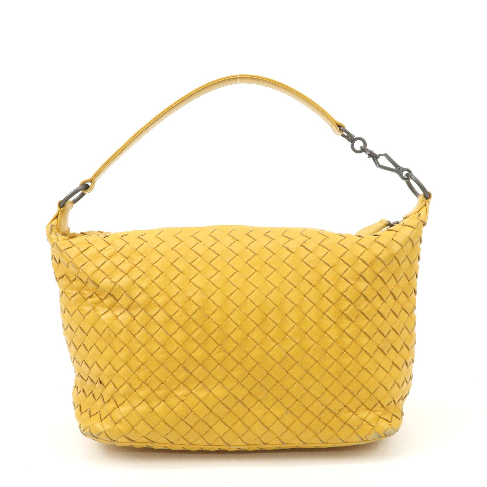 BOTTEGA VENETA Intrecciato Leather One-Shoulder Bag 239988 Used