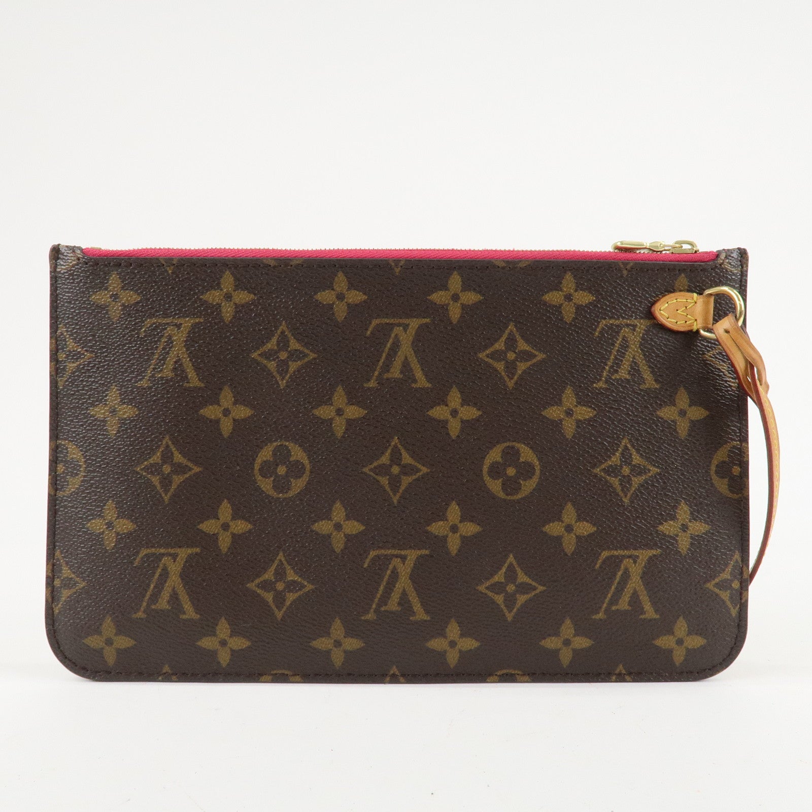 Louis Vuitton Monogram Pouch for Neverfull MM Tote Bag Fuchsia