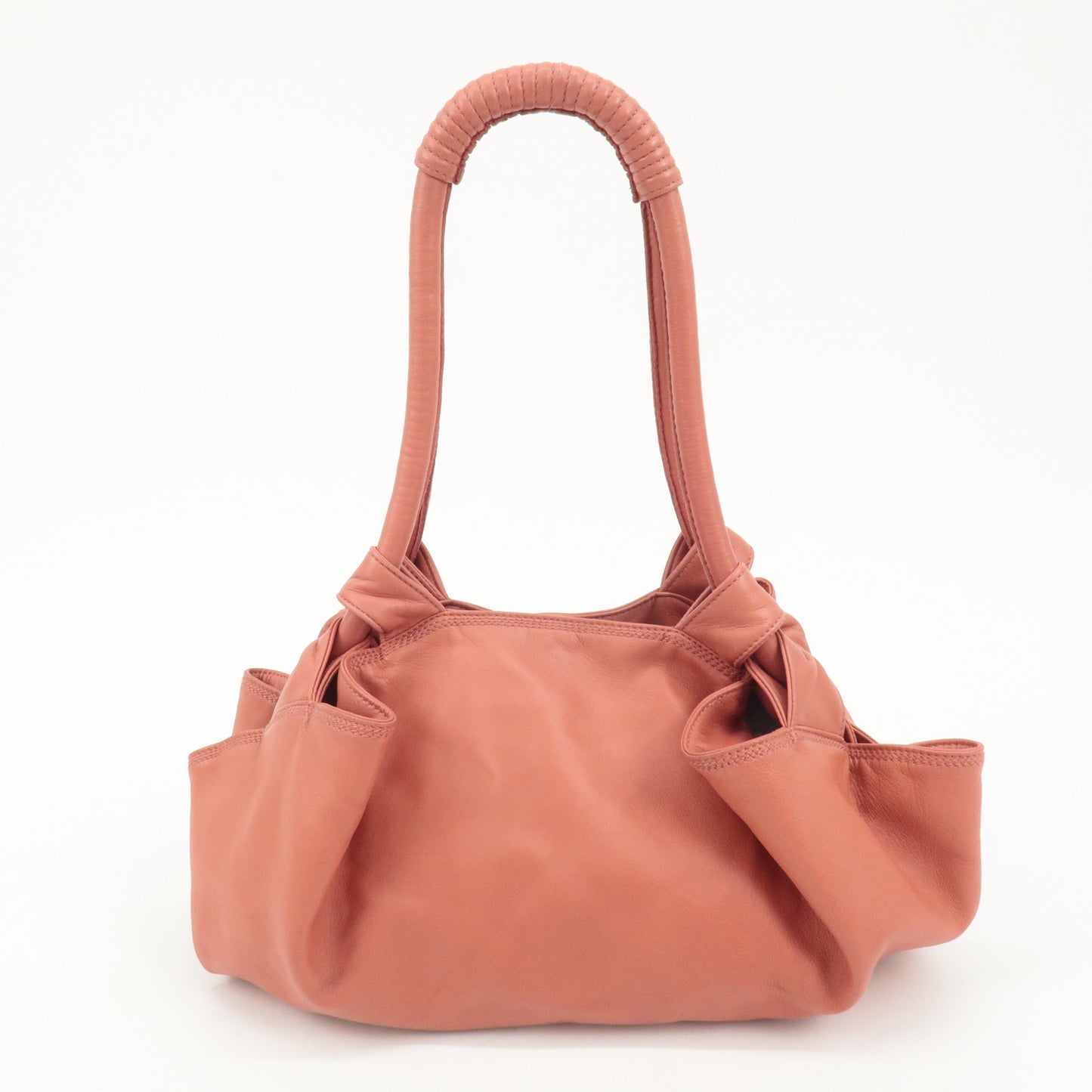 LOEWE Anagram Leather Nappa Aire Hand Bag Shoulder Bag Pink