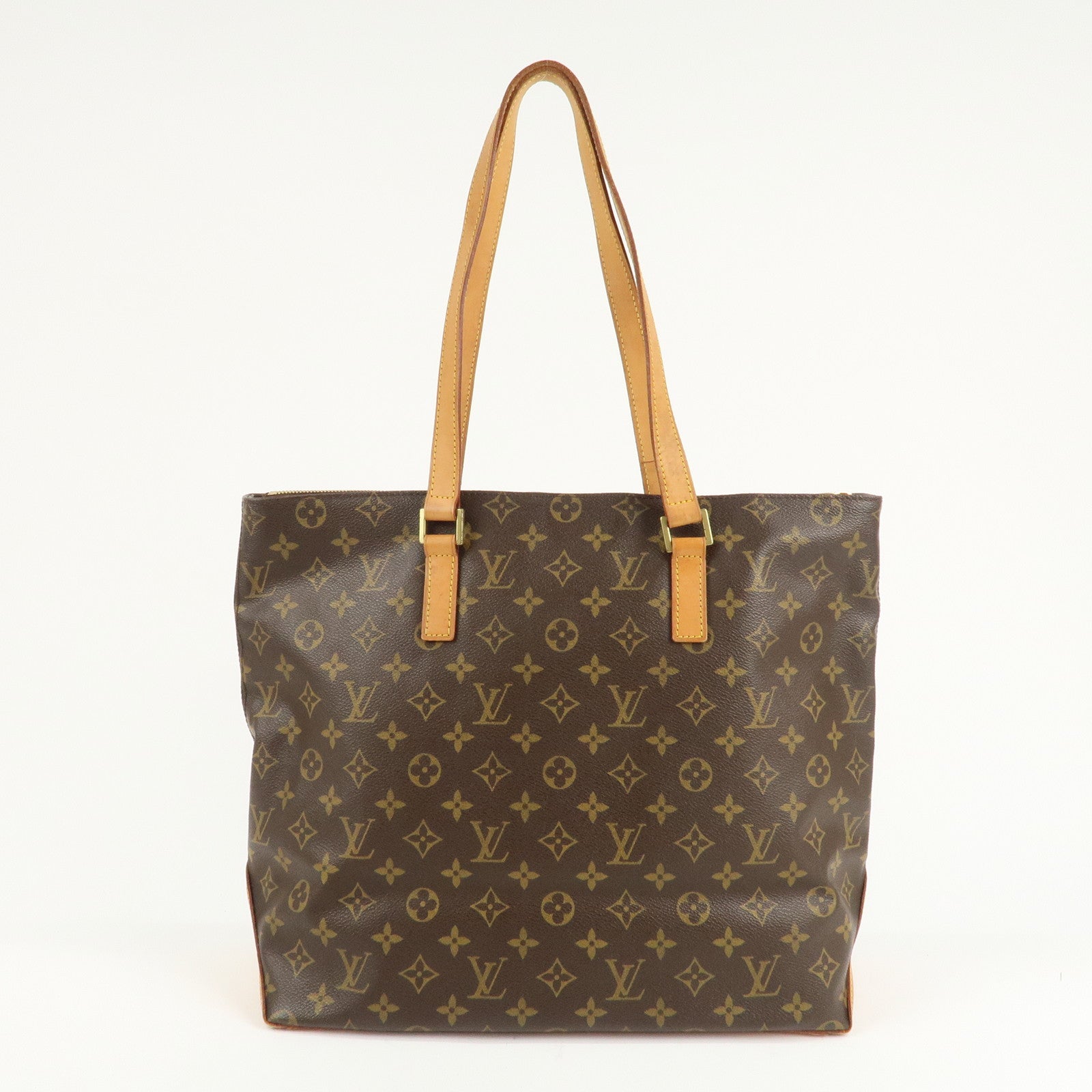 Louis Vuitton Monogram Cabas Mezzo Tote Bag Brown M51151 Used