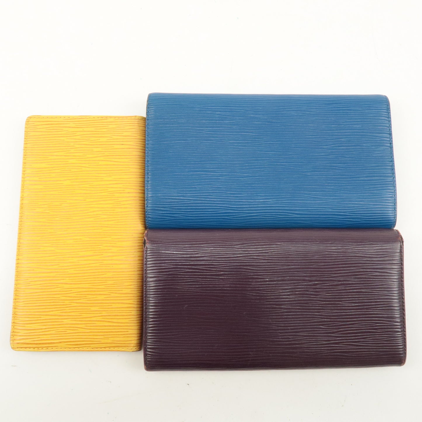 Louis Vuitton Set of 3 Epi Long Wallet M63219 M63385 M6374L