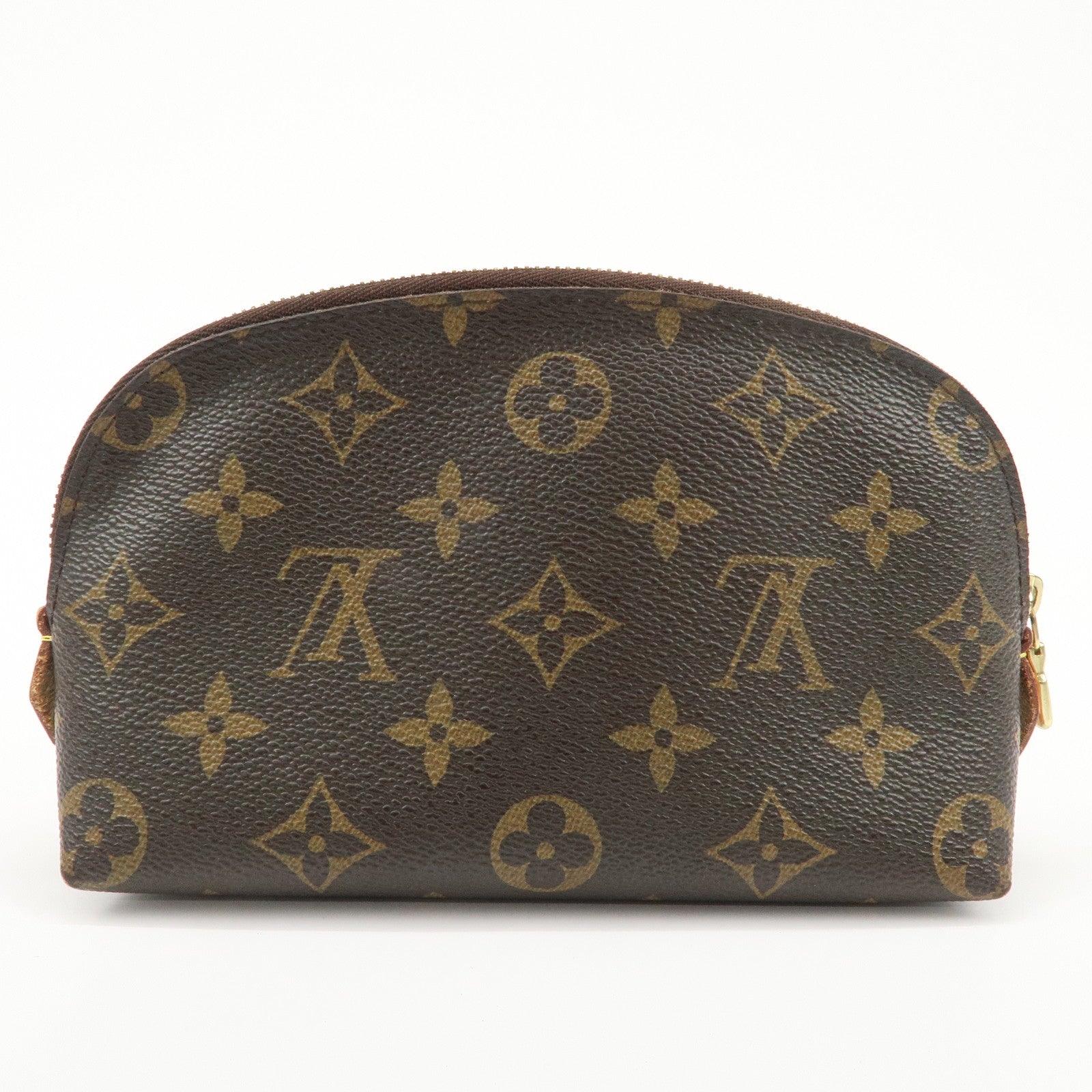 Louis Vuitton Monogram Pochette Cosmetic Pouch Brown M47515 Used