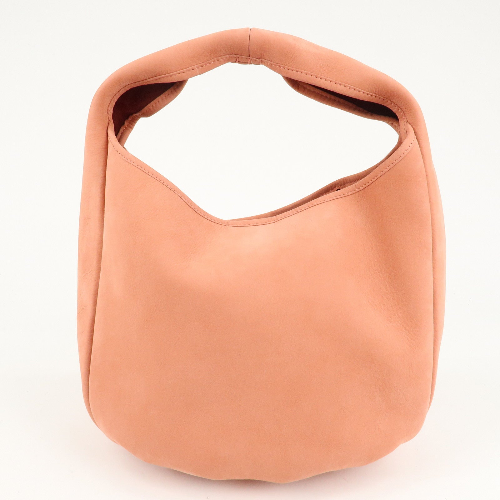 LOEWE Suede Shoulder Bag Hand Bag Pouch Pink