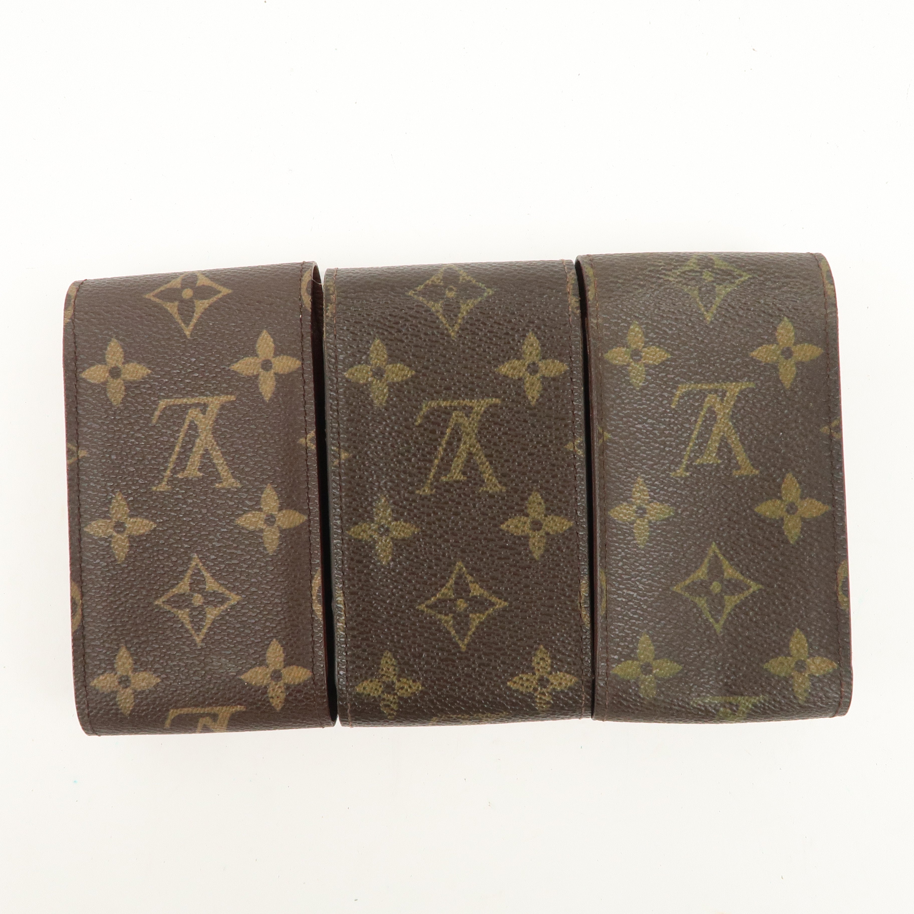 Authe Louis Vuitton Set of 3 Monogram Etui Garet Cigarette Case M63024 Used