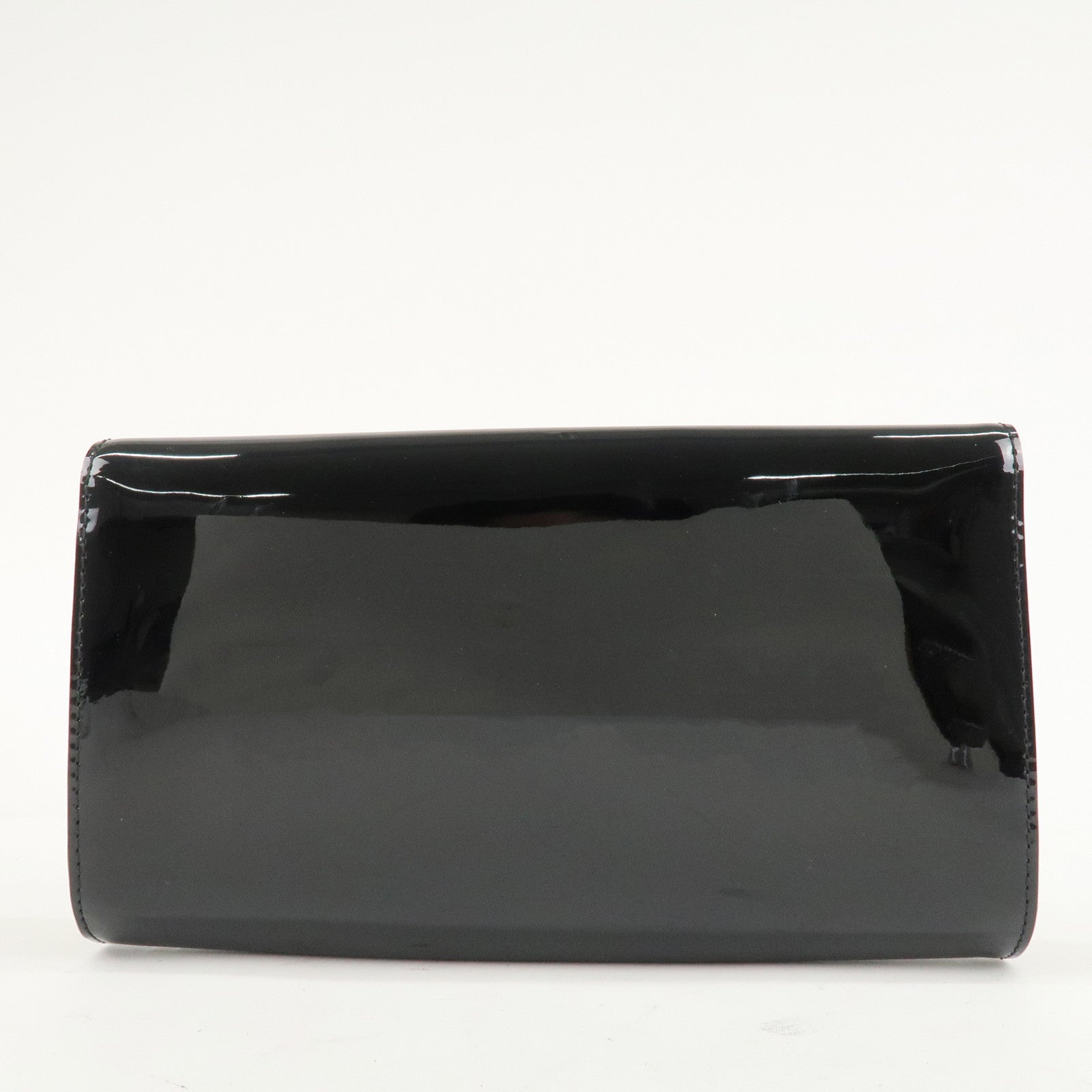 Louis Vuitton Vernis Pochette Louise EW Clutch Bag Noir M90083 Used