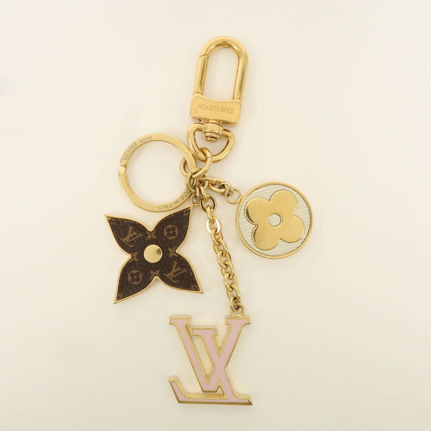 Louis Vuitton Porte Cles Spring Street Bag Charm Gold M69008