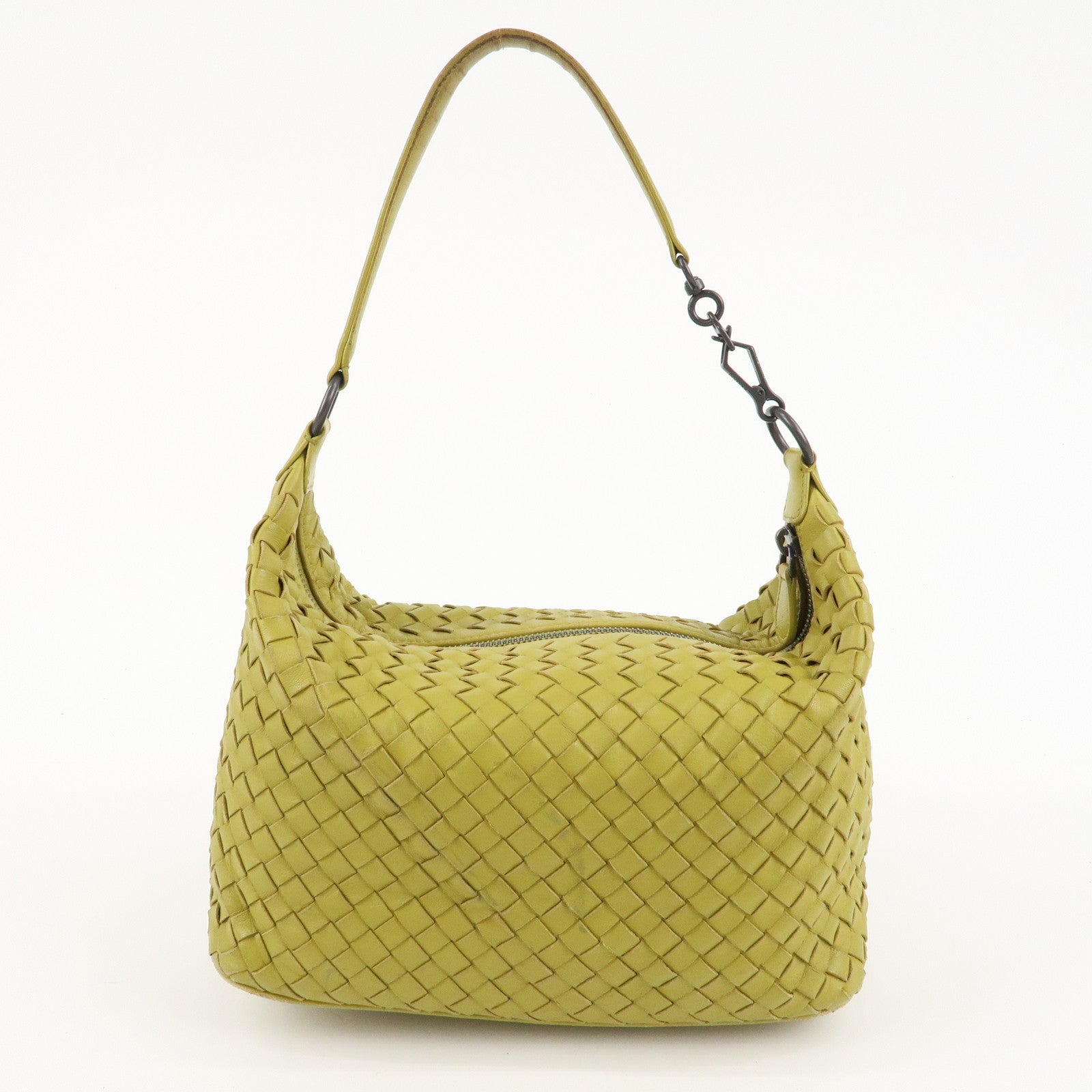 BOTTEGA VENETA Intrecciato Leather Hand Shoulder Bag Yellow