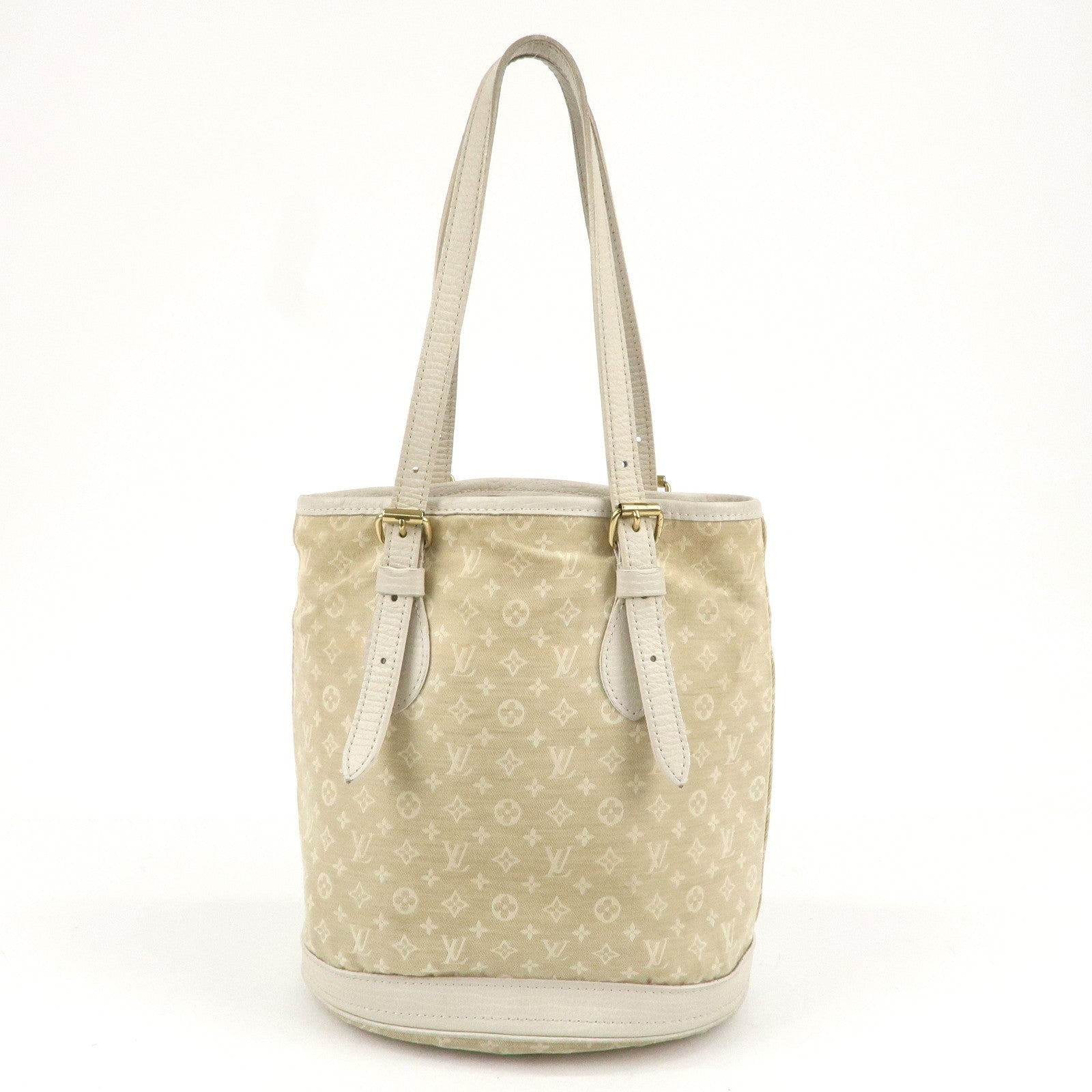 Louis Vuitton Monogram Mini Lin Bucket PM Hand Bag M95316