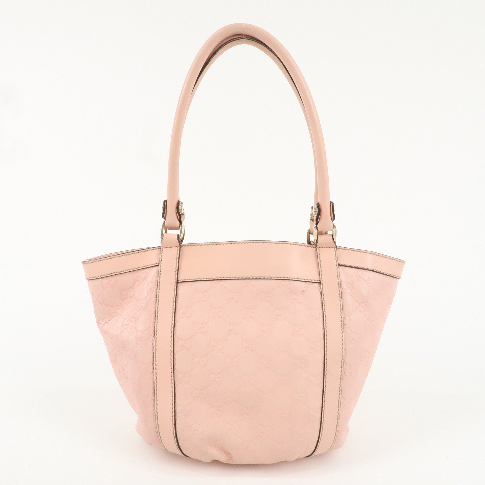 GUCCI Guccissima Abbey Leather Tote Bag Pink 211983