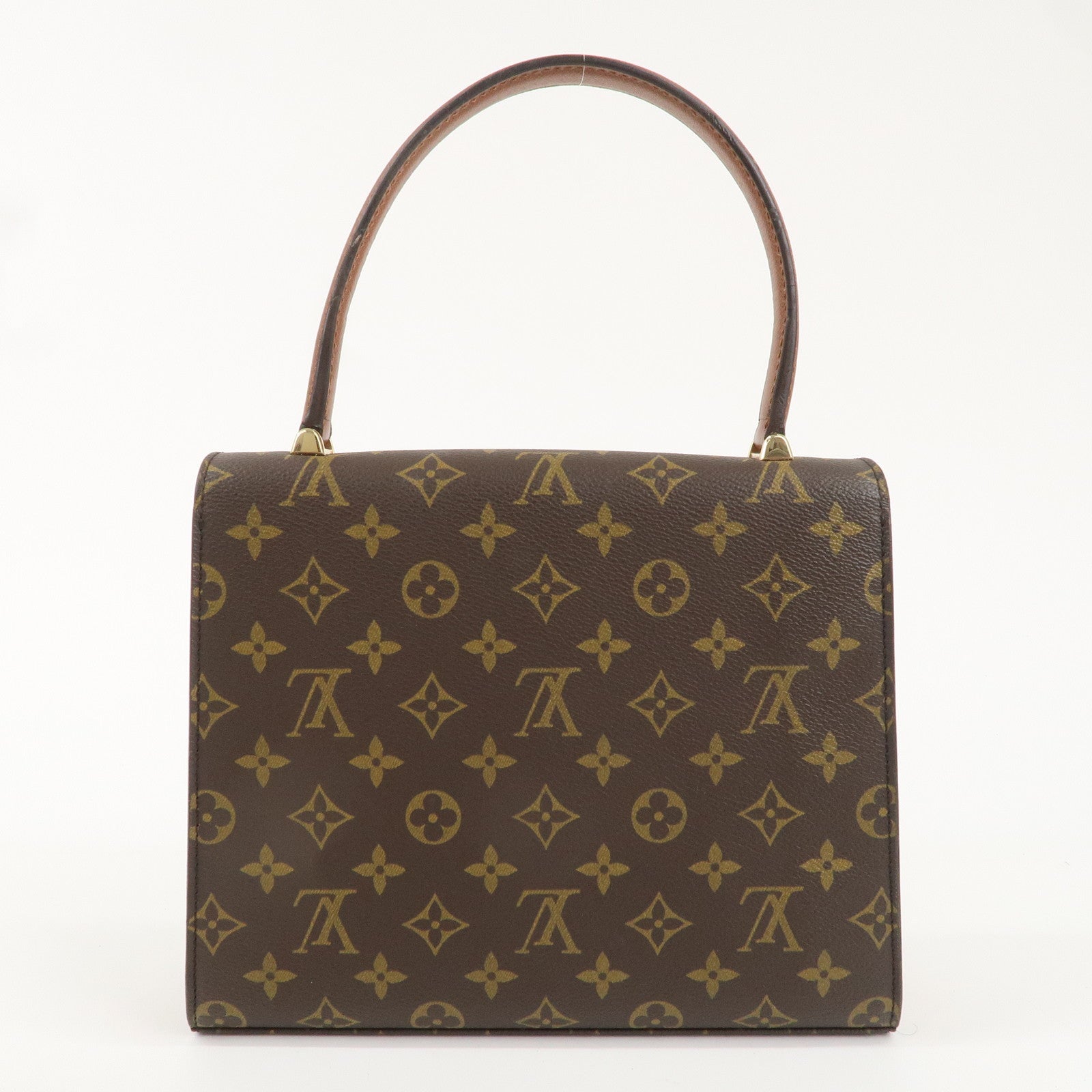 Louis Vuitton Monogram Malesherbes Hand Bag Brown M51379