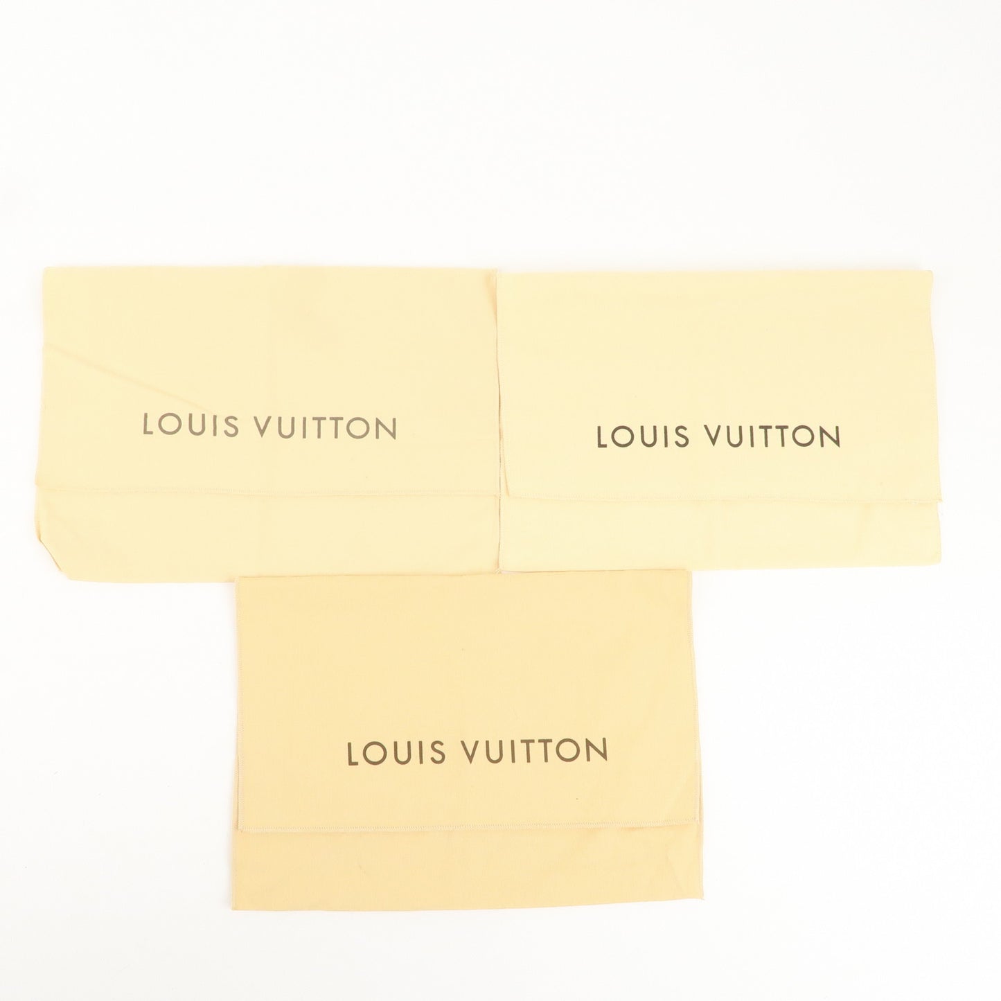 Louis Vuitton Set of 15 Storage Bag Dust Bag Flap Type Beige