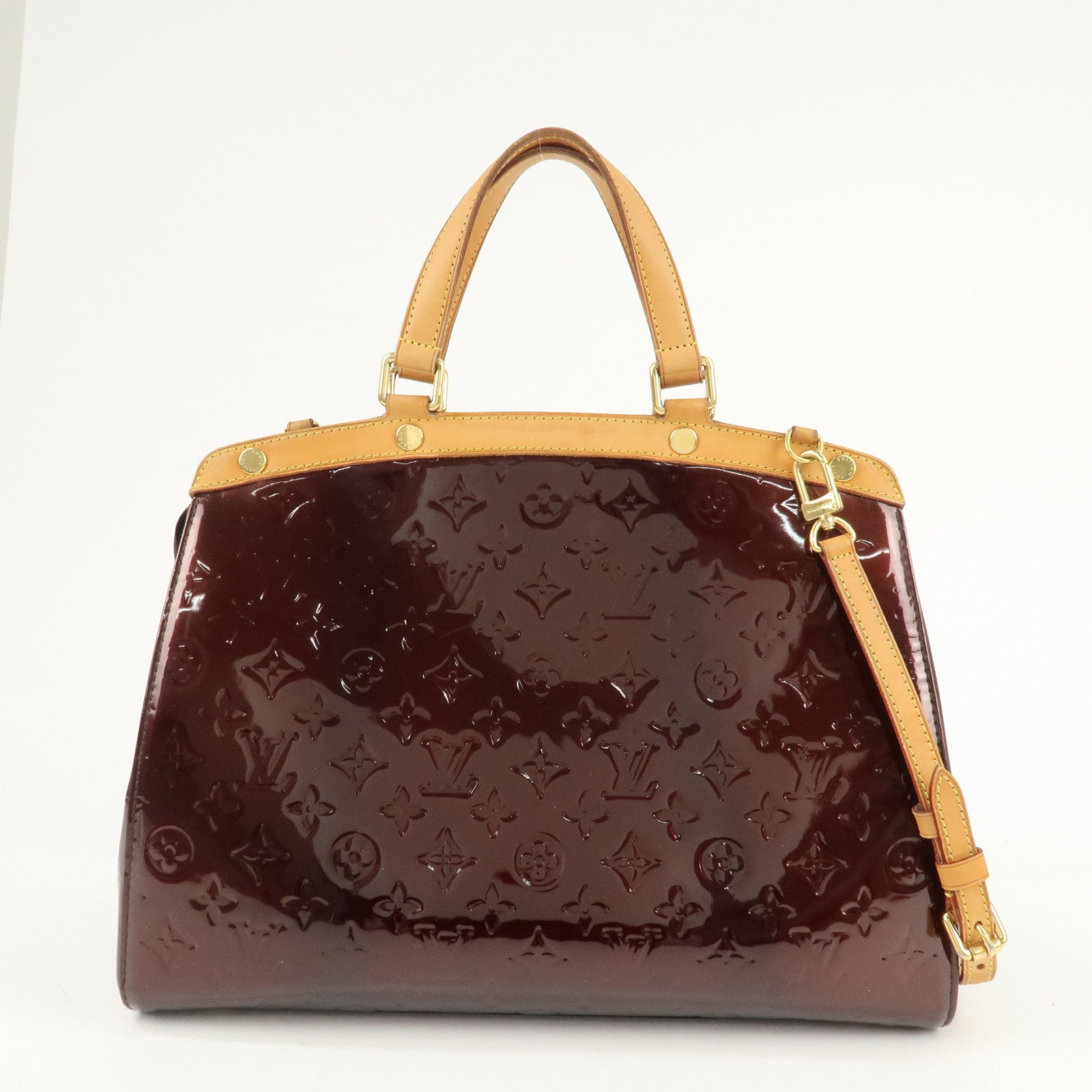 Louis Vuitton Monogram Vernis Brea GM 2Way Bag Amarante M91616