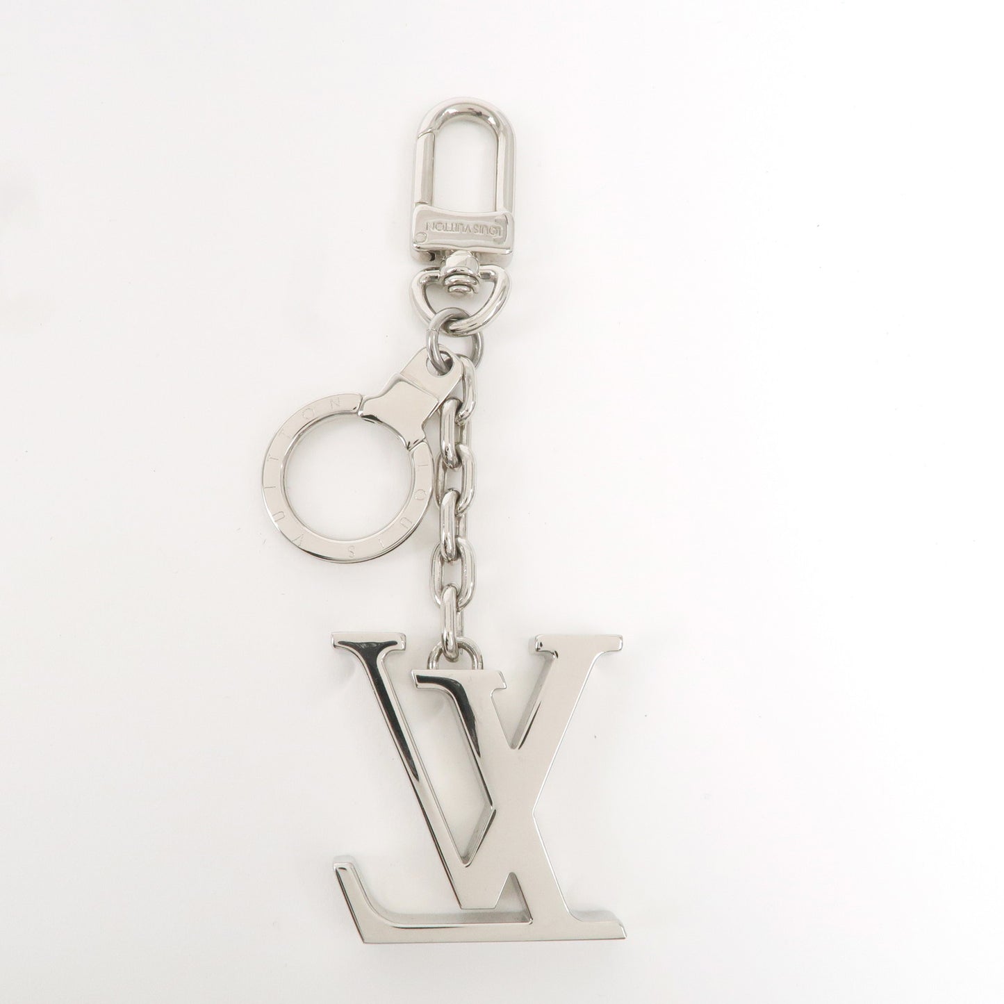 Louis Vuitton Porte Cles Initial LV Bag Charm Silver M65071