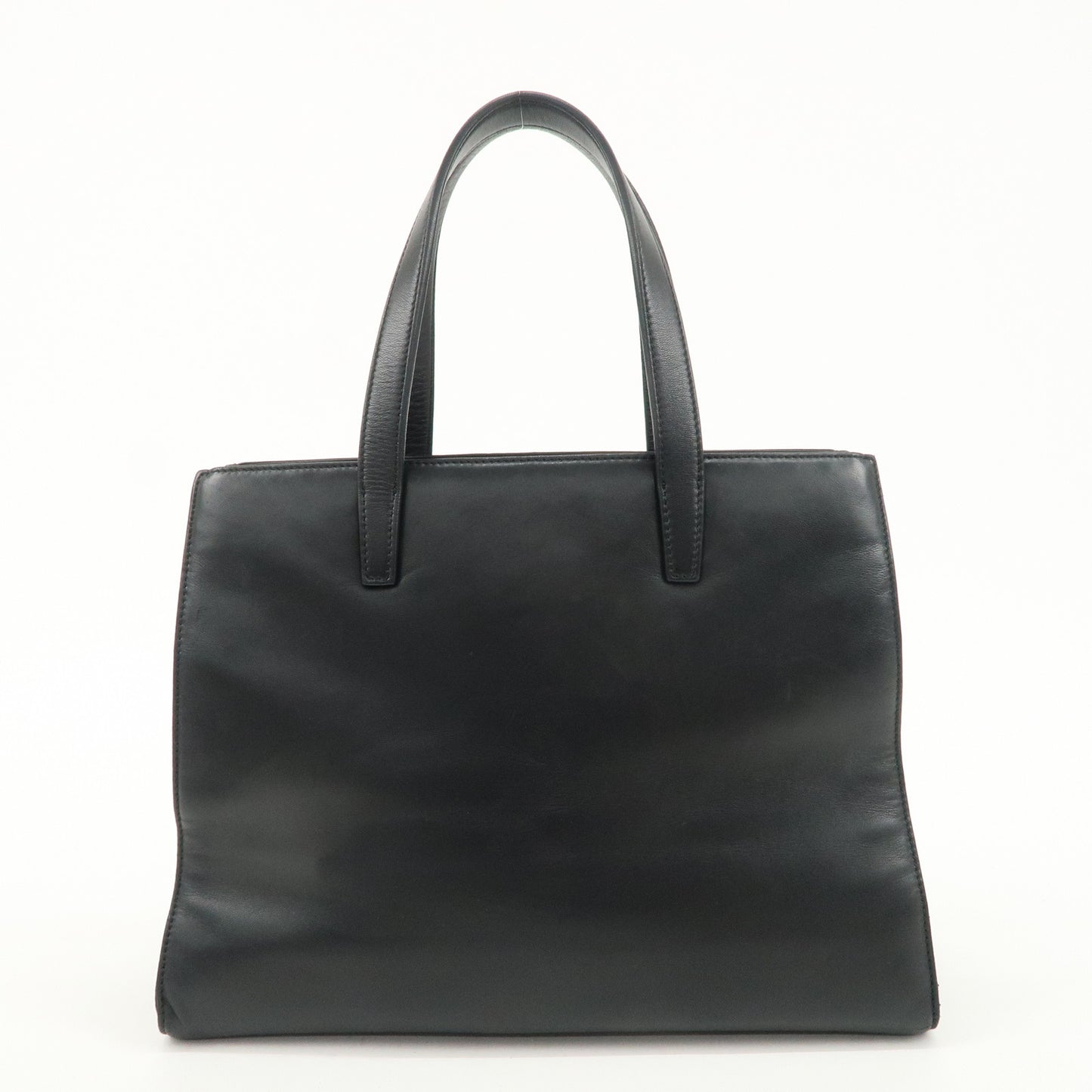 LOEWE Anagram Leather Tote Bag Hand Bag Shoulder Bag Black