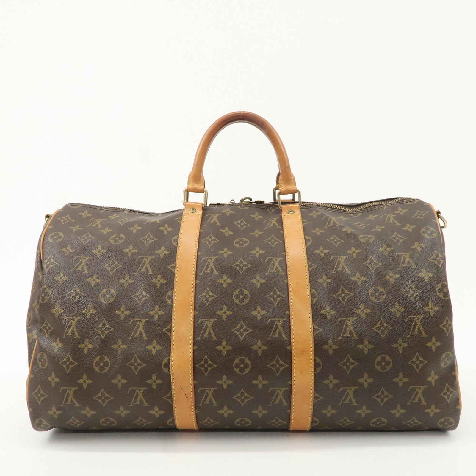 Louis Vuitton Monogram Keep All Bandouliere 50 Boston Bag M41416