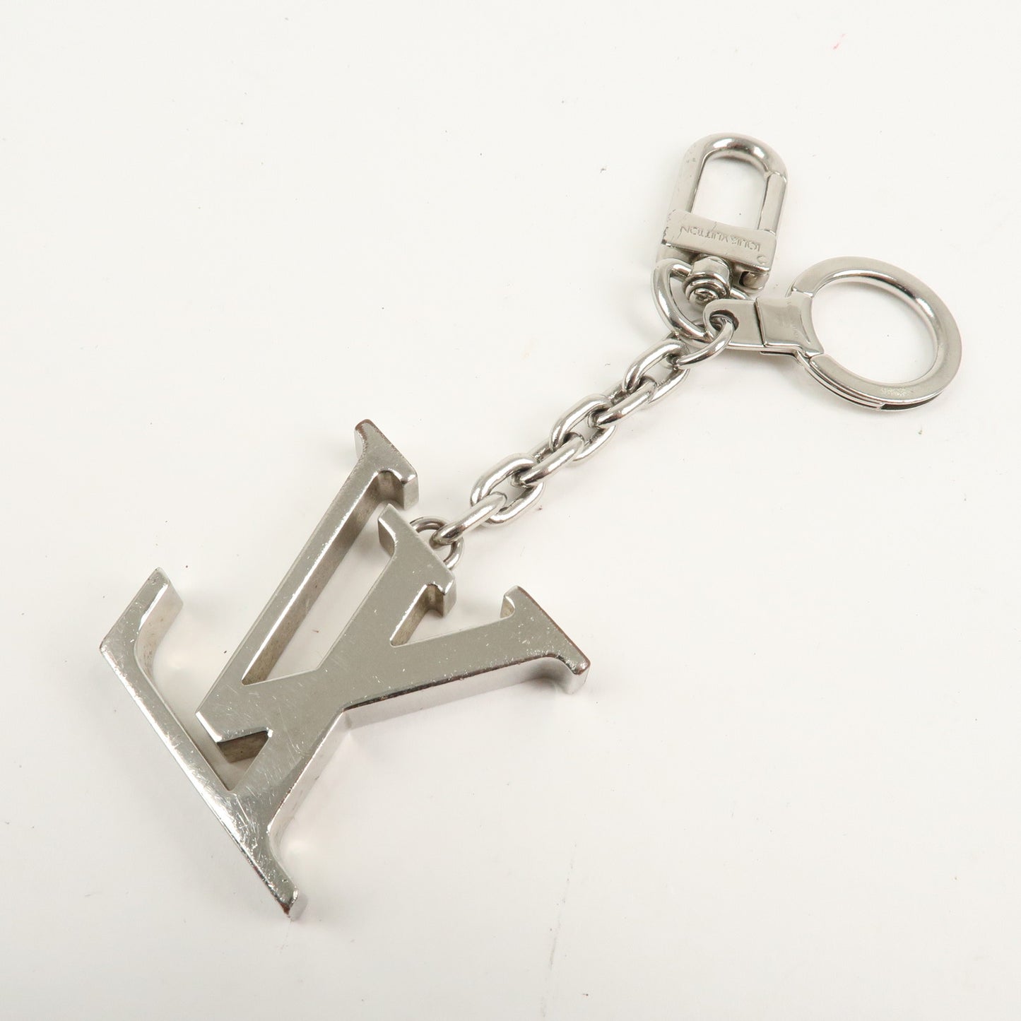 Louis Vuitton Porte Cles Initial LV Bag Charm Silver M65071