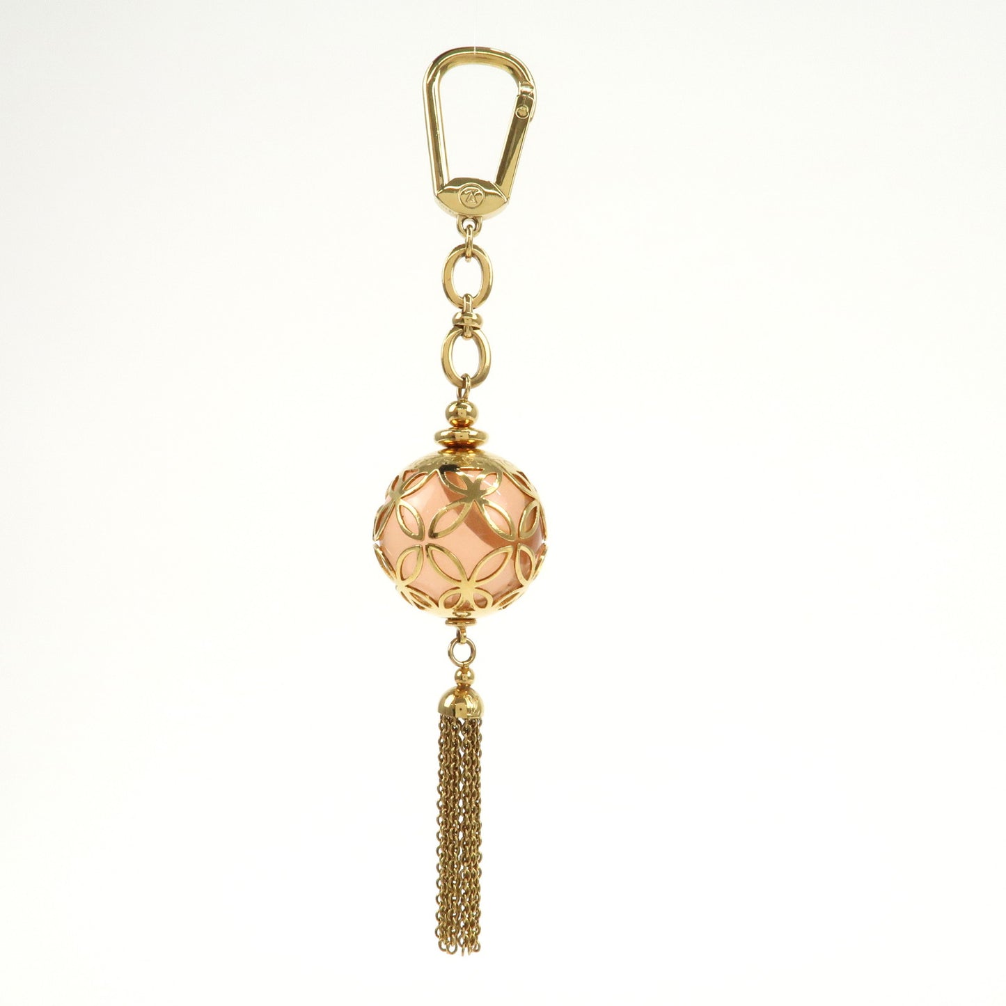 Louis Vuitton Porte Cles Ice Ball Key Charm Clear Rose M66779