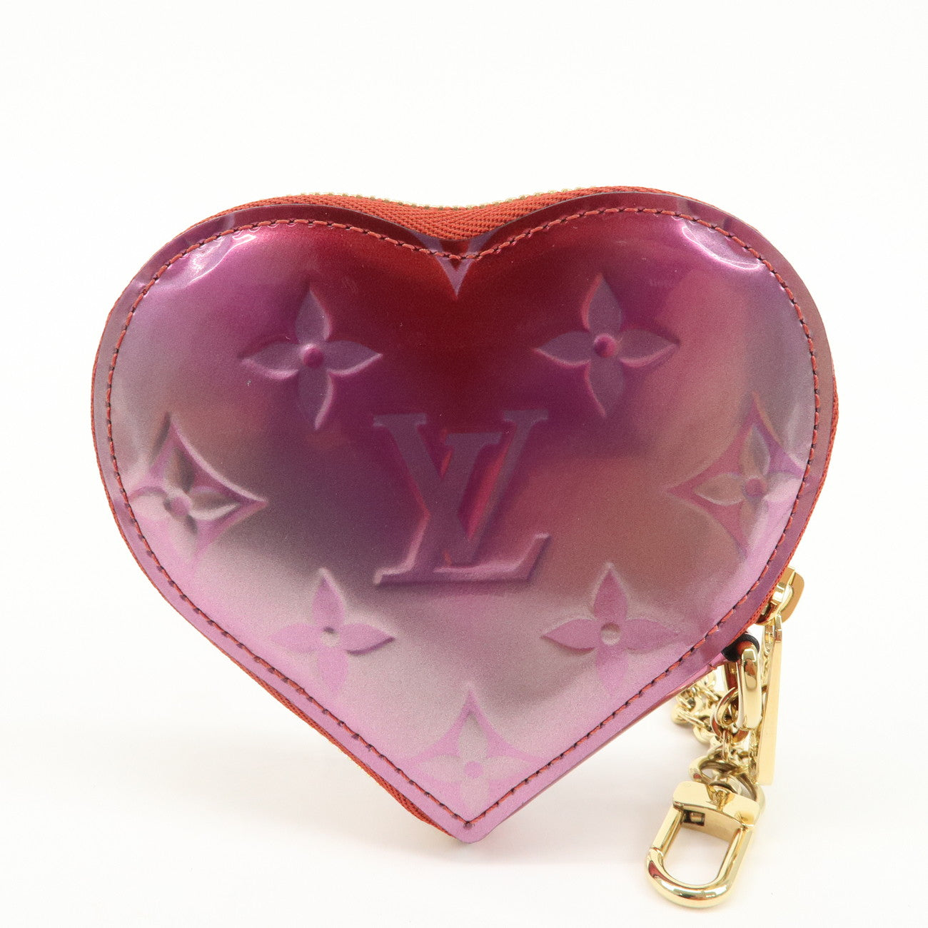 Louis Vuitton Monogram Vernis Porte Monnaie Coeur Coin Case M69028