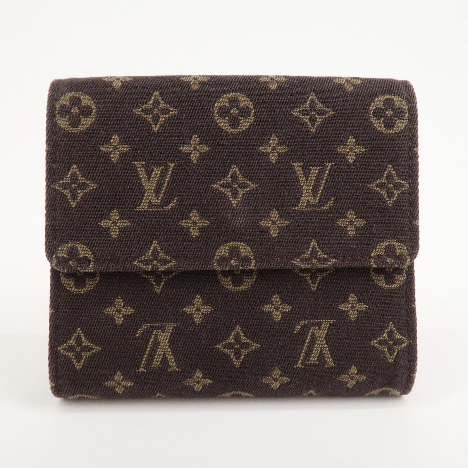 Louis Vuitton Monogram Mini Lin Portefeuille Elise Wallet M95233