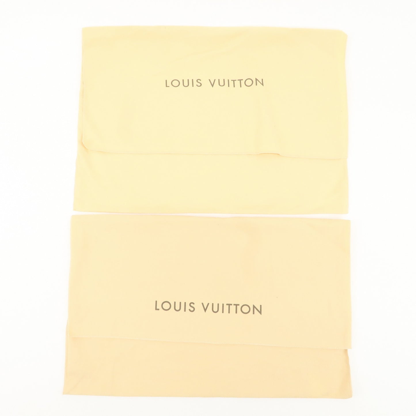 Louis Vuitton Set of 10 Dust Bag Flap Style Beige Brown