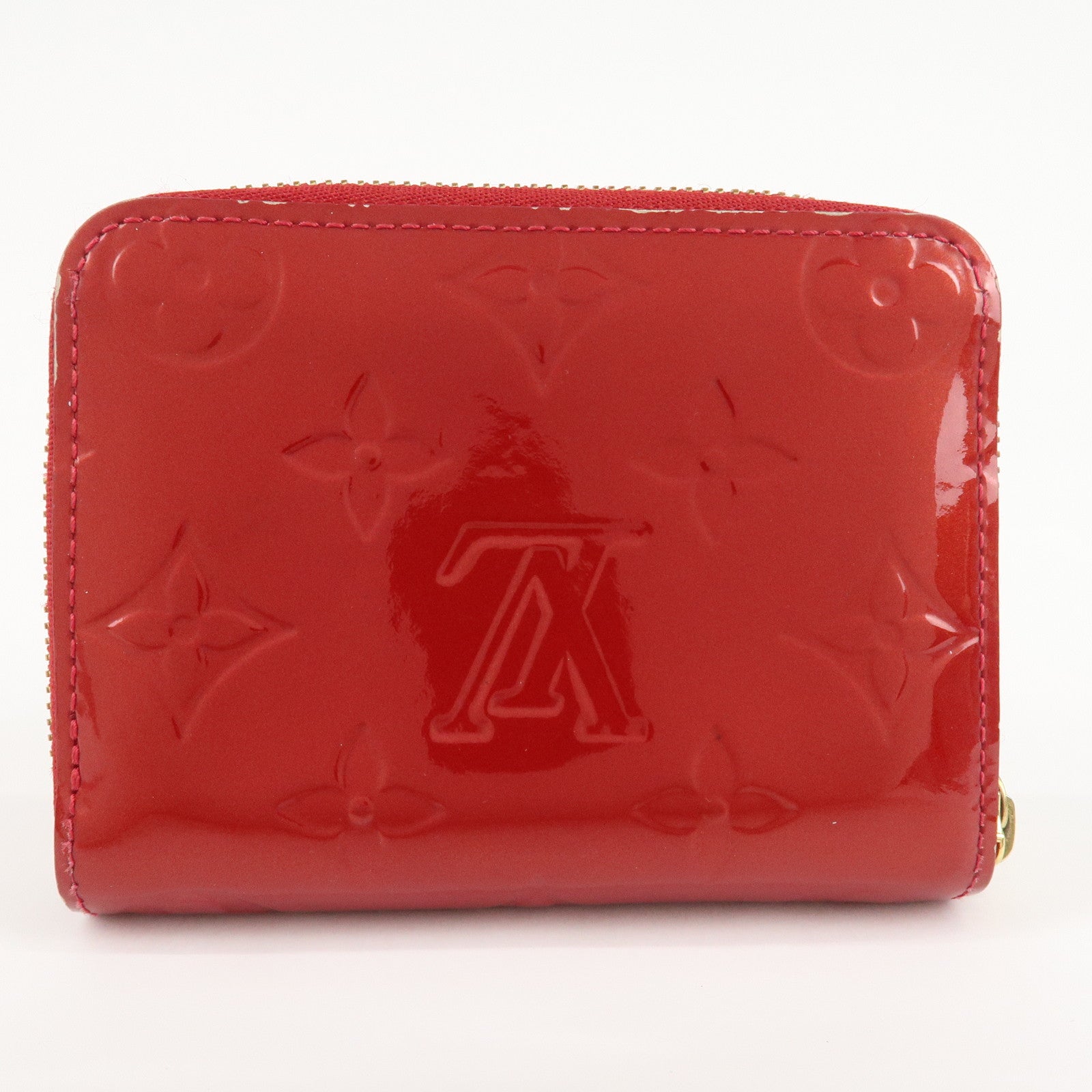 Louis Vuitton Monogram Vernis Zippy Coin Purse M93608 Red