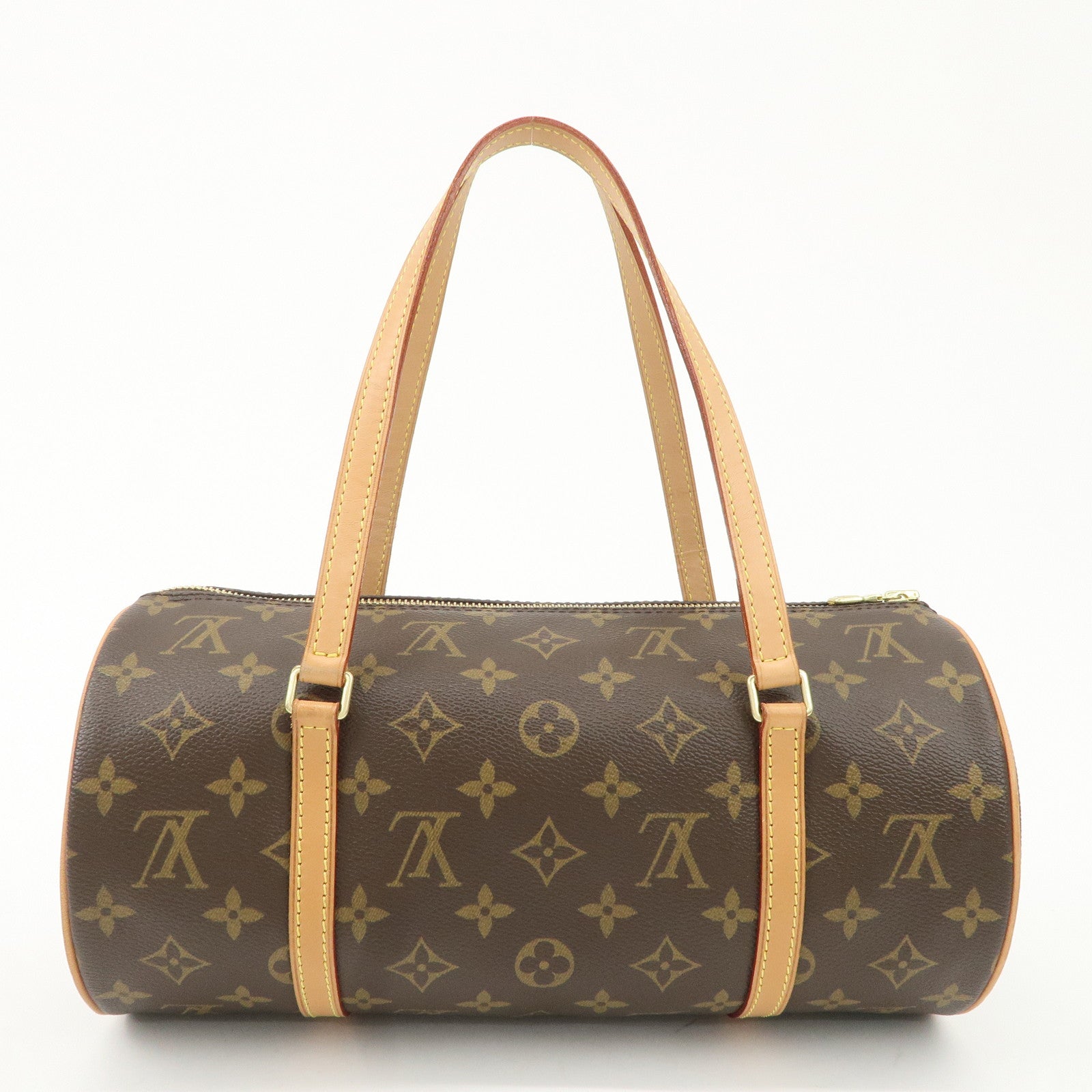 Louis Vuitton Monogram Papillon 30 Hand Bag Brown M51385