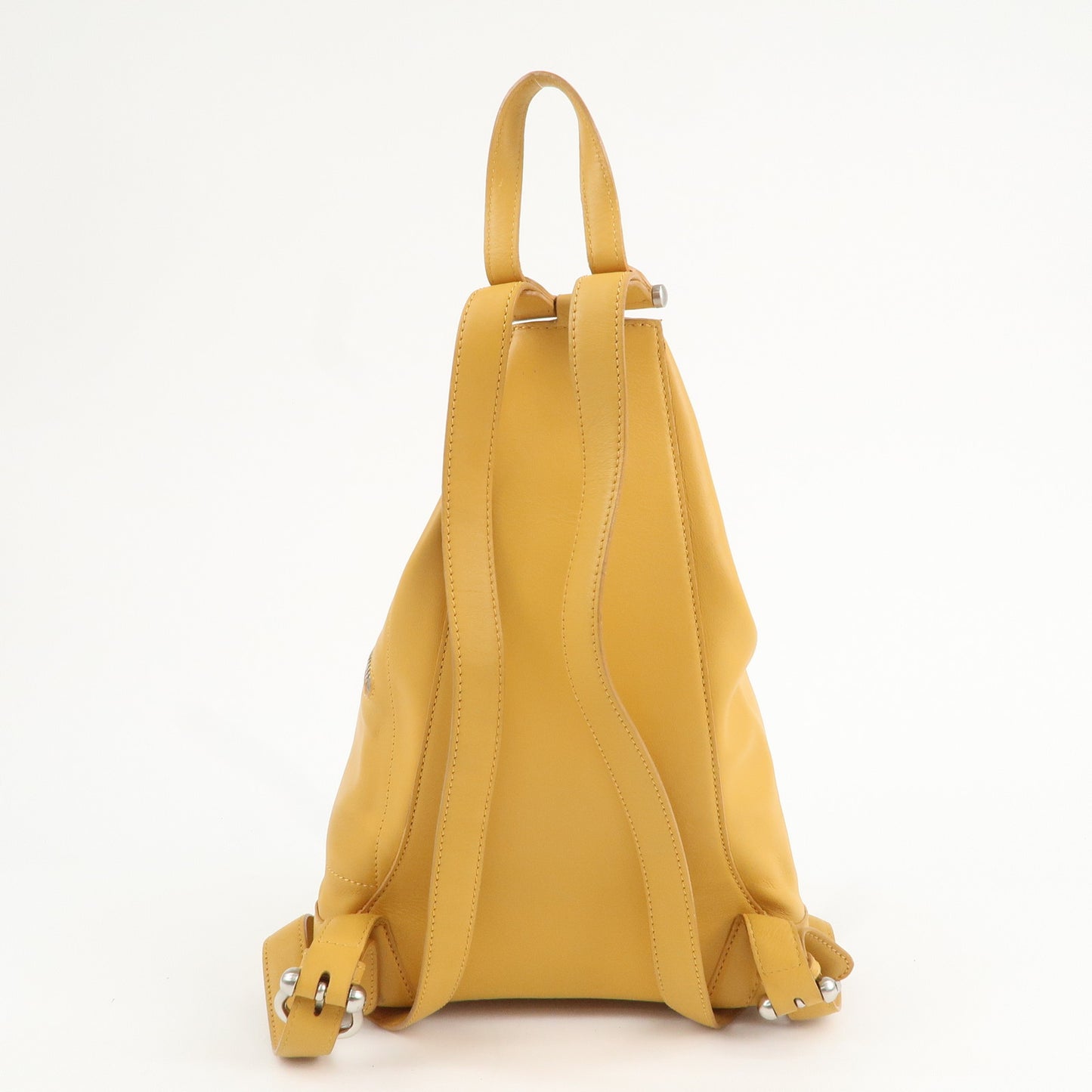 LOEWE Leather Anton Backpack Rucksack Bag Shoulder Bag Yellow