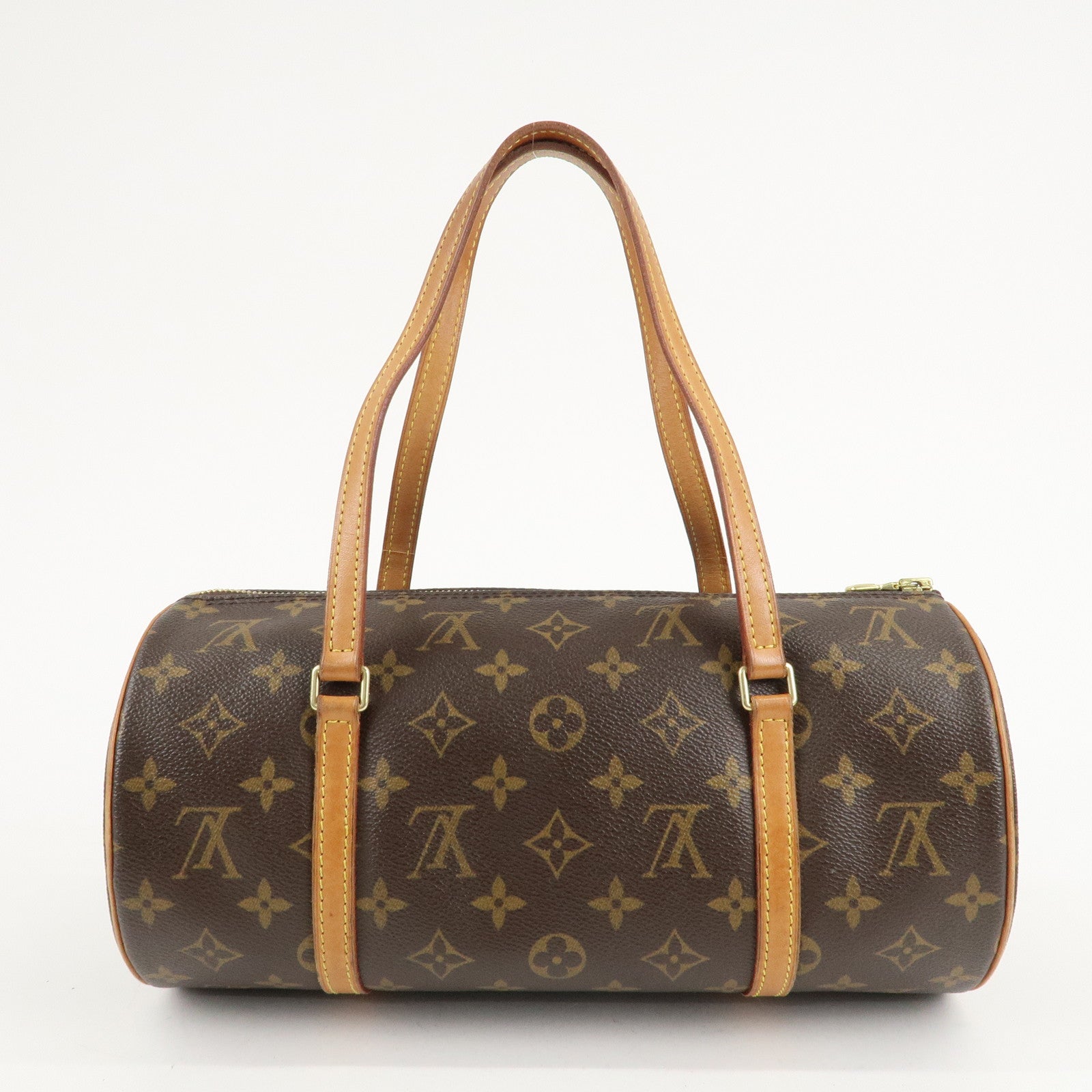 Louis Vuitton Monogram Papillon 30 Hand Bag Brown M51385