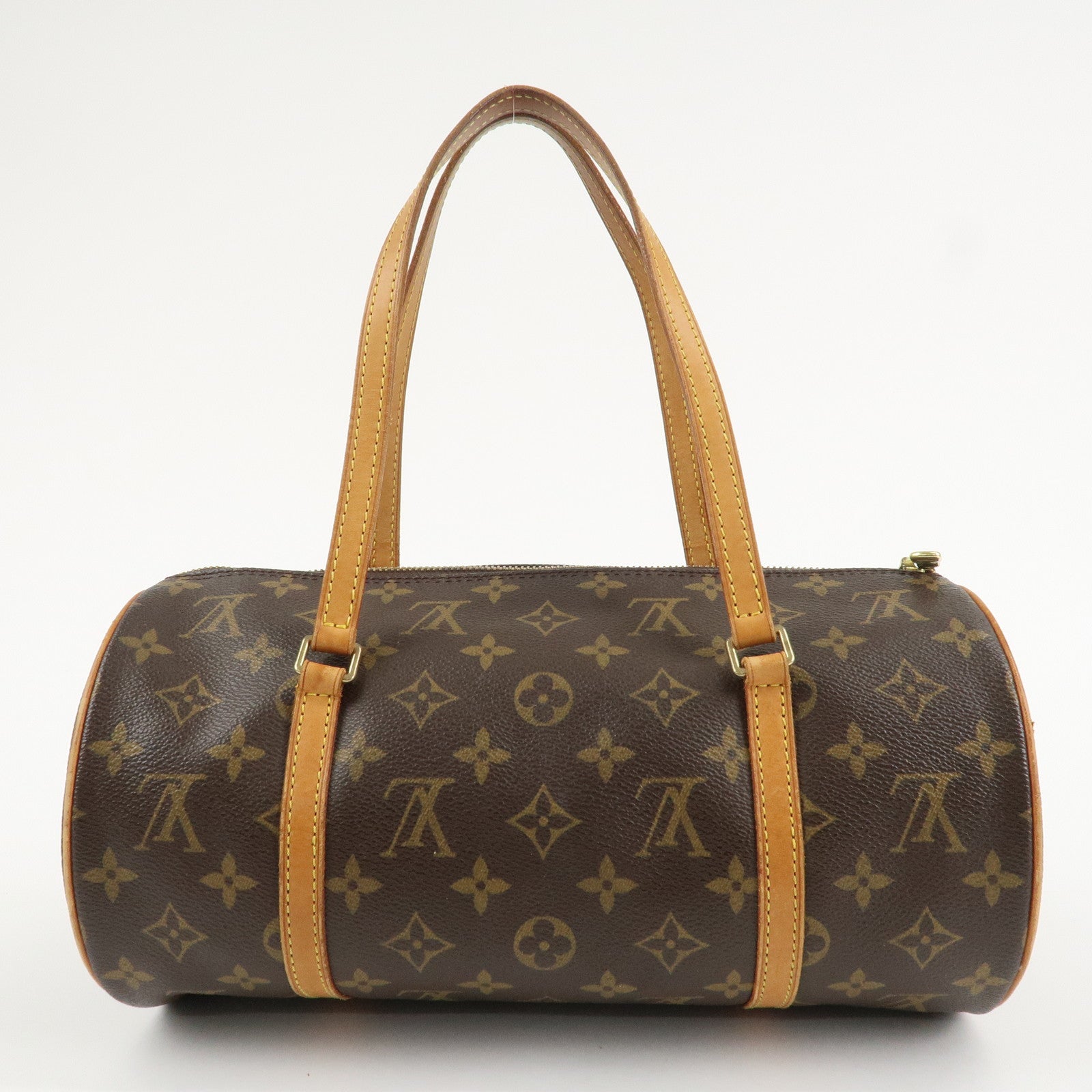 Louis Vuitton Monogram Papillon 30 Hand Bag Brown M51385 Used