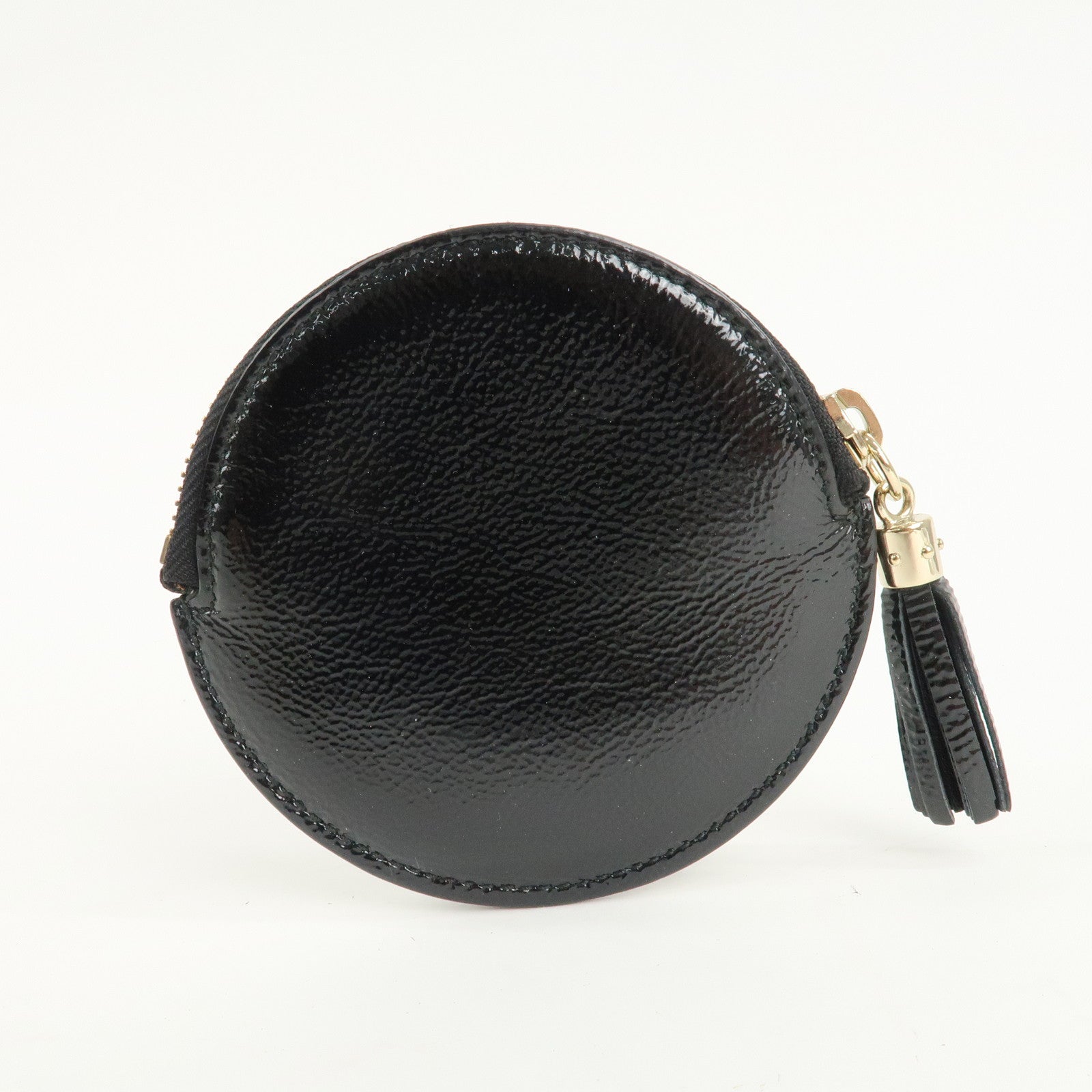 GUCCI SOHO Patent Leather Coin Purse Black 337946