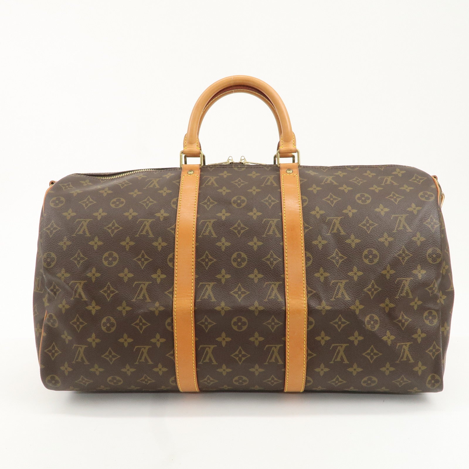 Louis Vuitton Monogram Keep All Bandouliere 50 Boston Bag M41416