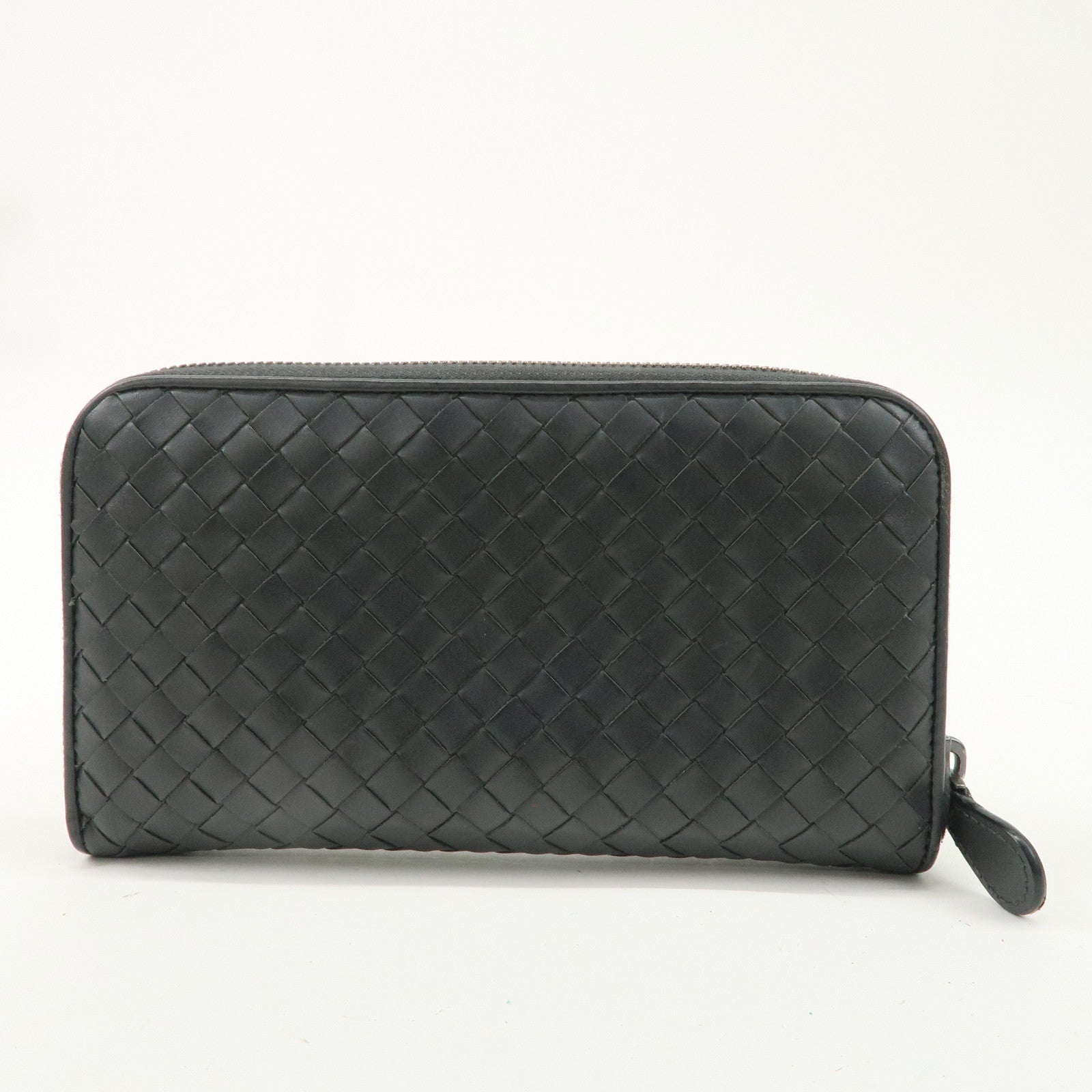 BOTTEGA VENETA Intrecciato Leather Round Zippy Long Wallet