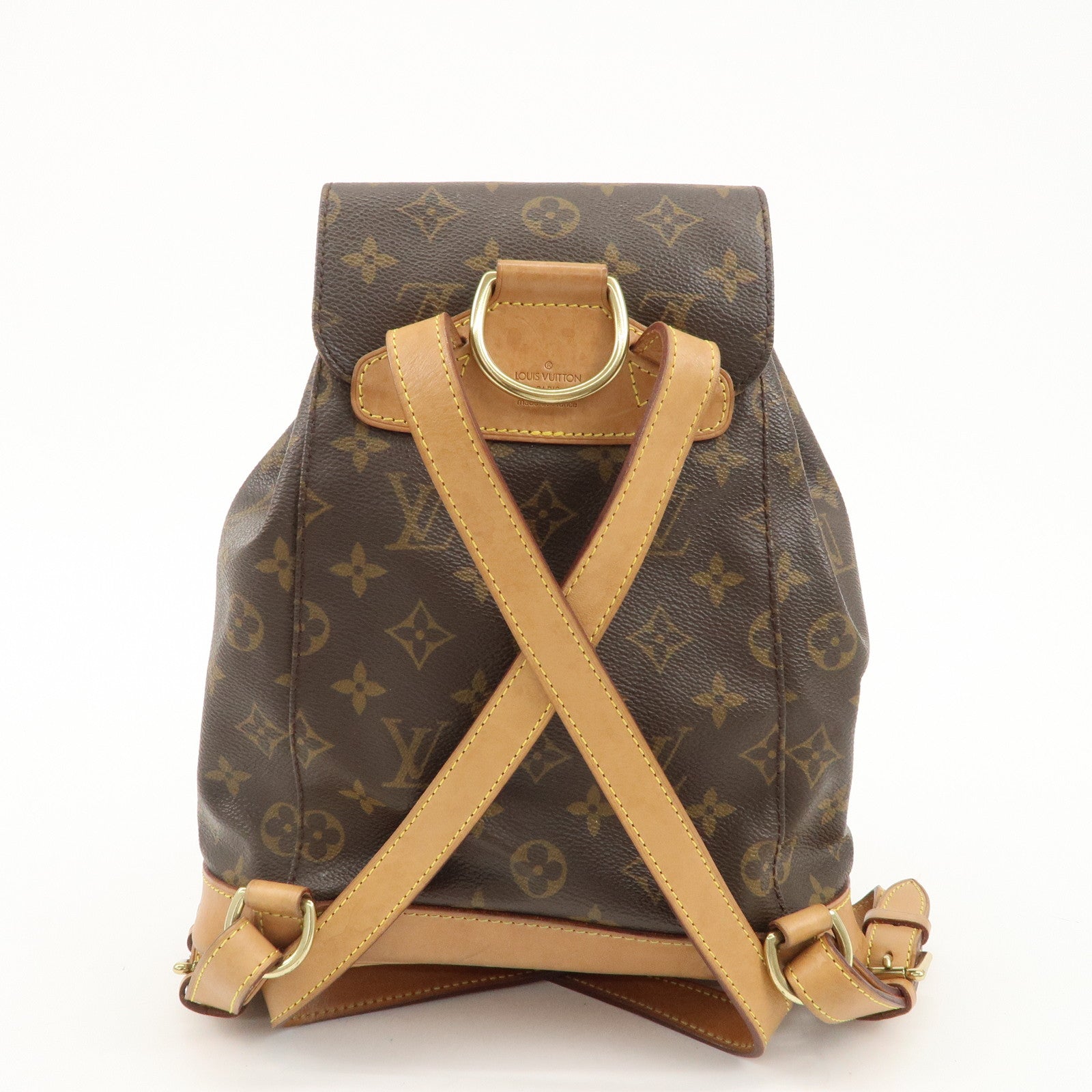 Louis Vuitton Monogram Montsouris MM Back Pack Bag M51136 Used