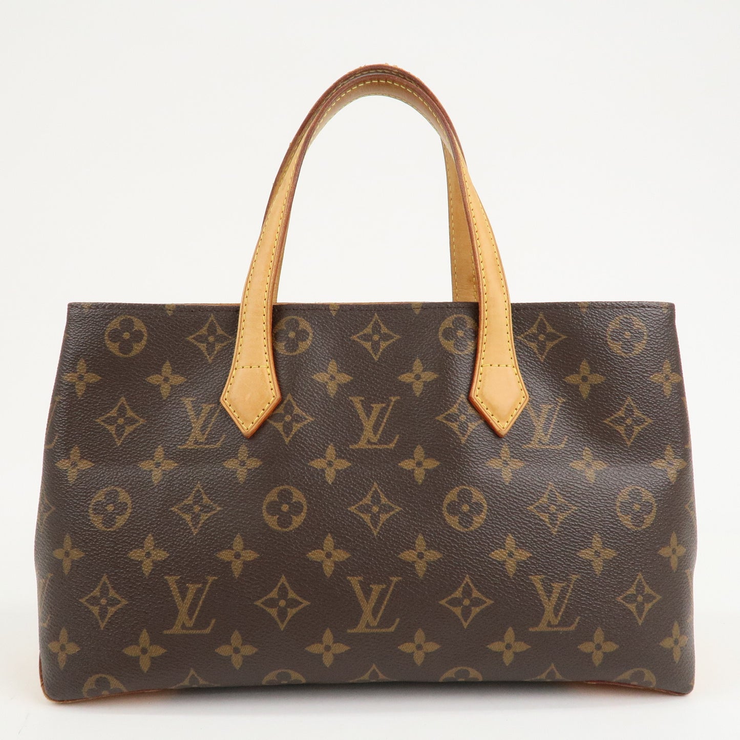 Louis Vuitton Monogram Wilshire PM Hand Bag Brown M45643