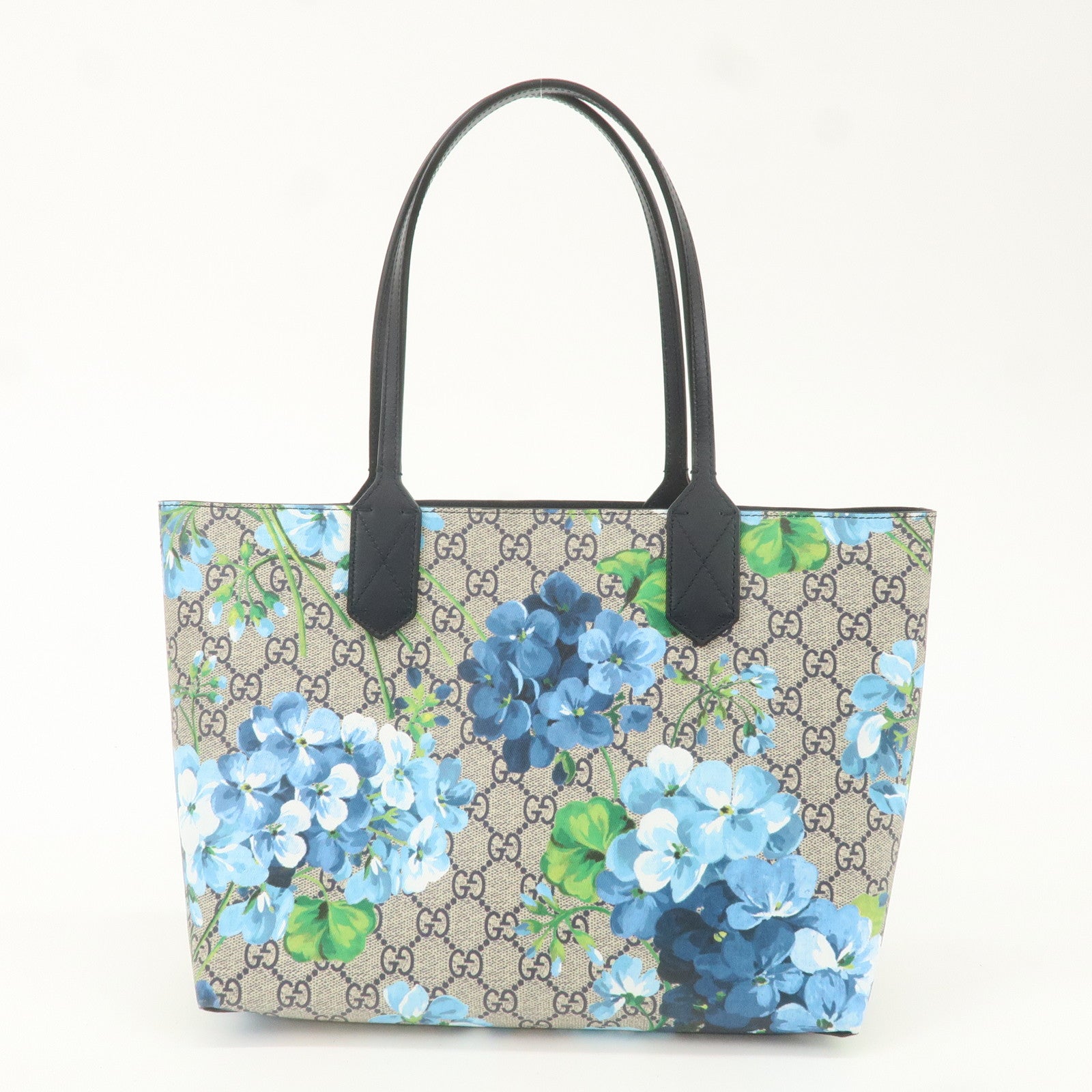 GUCCI GG Supreme Leather Reversible Flower Tote Bag 872613