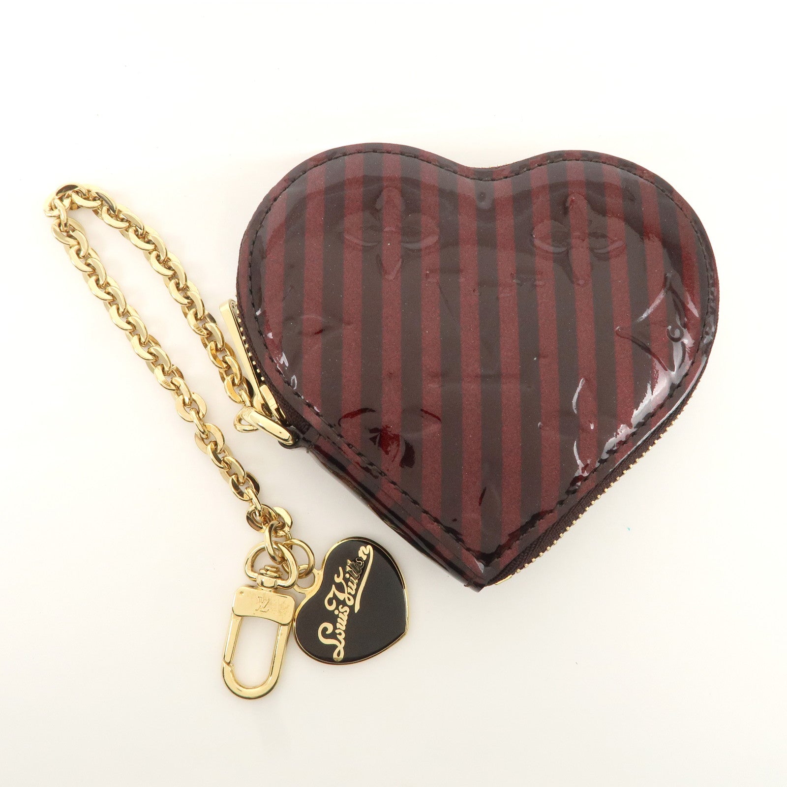 Louis Vuitton Monogram Vernis Rayeur Porte Monnaie Coeur M91713