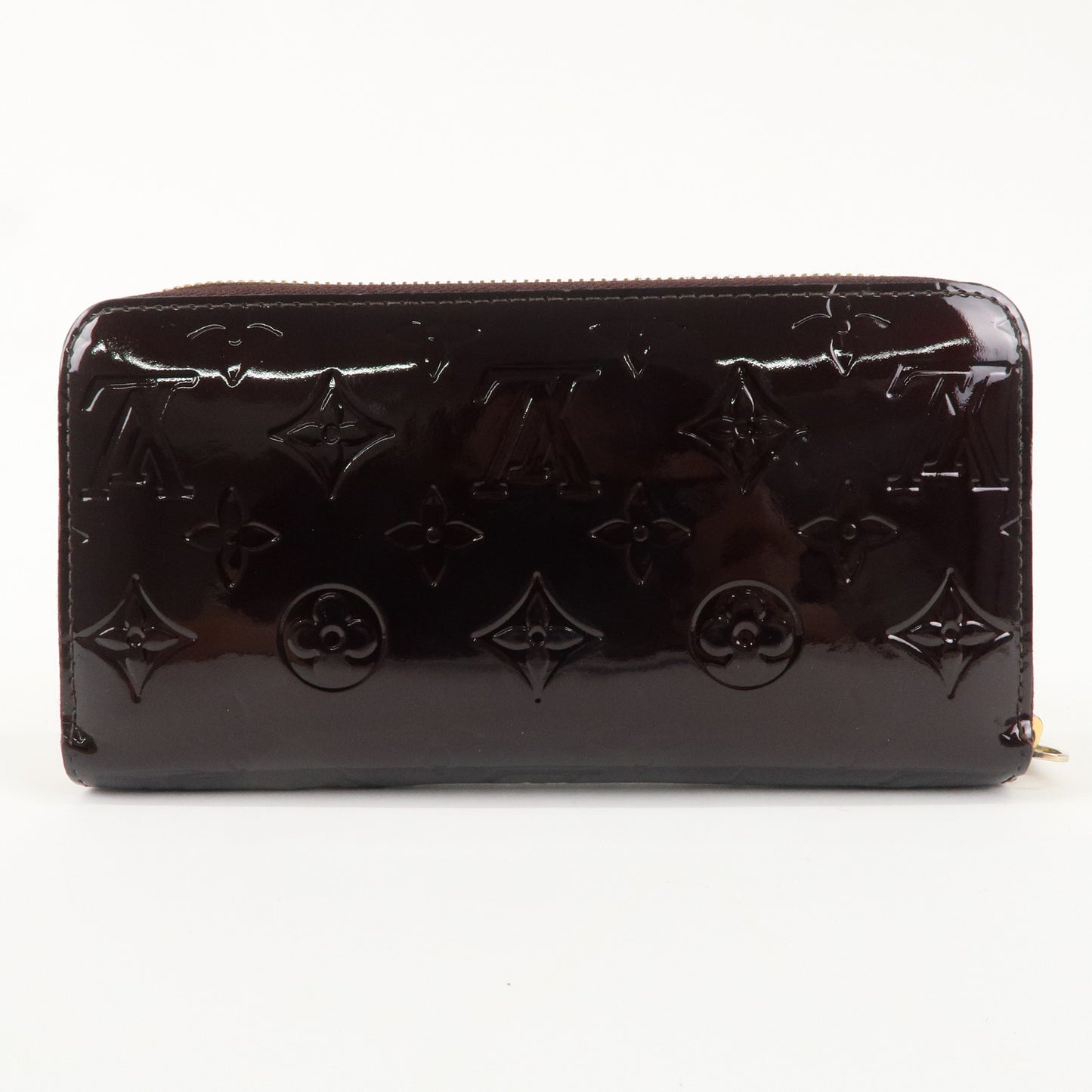 Louis Vuitton Monogram Vernis Zippy Long Wallet Amarante M90416