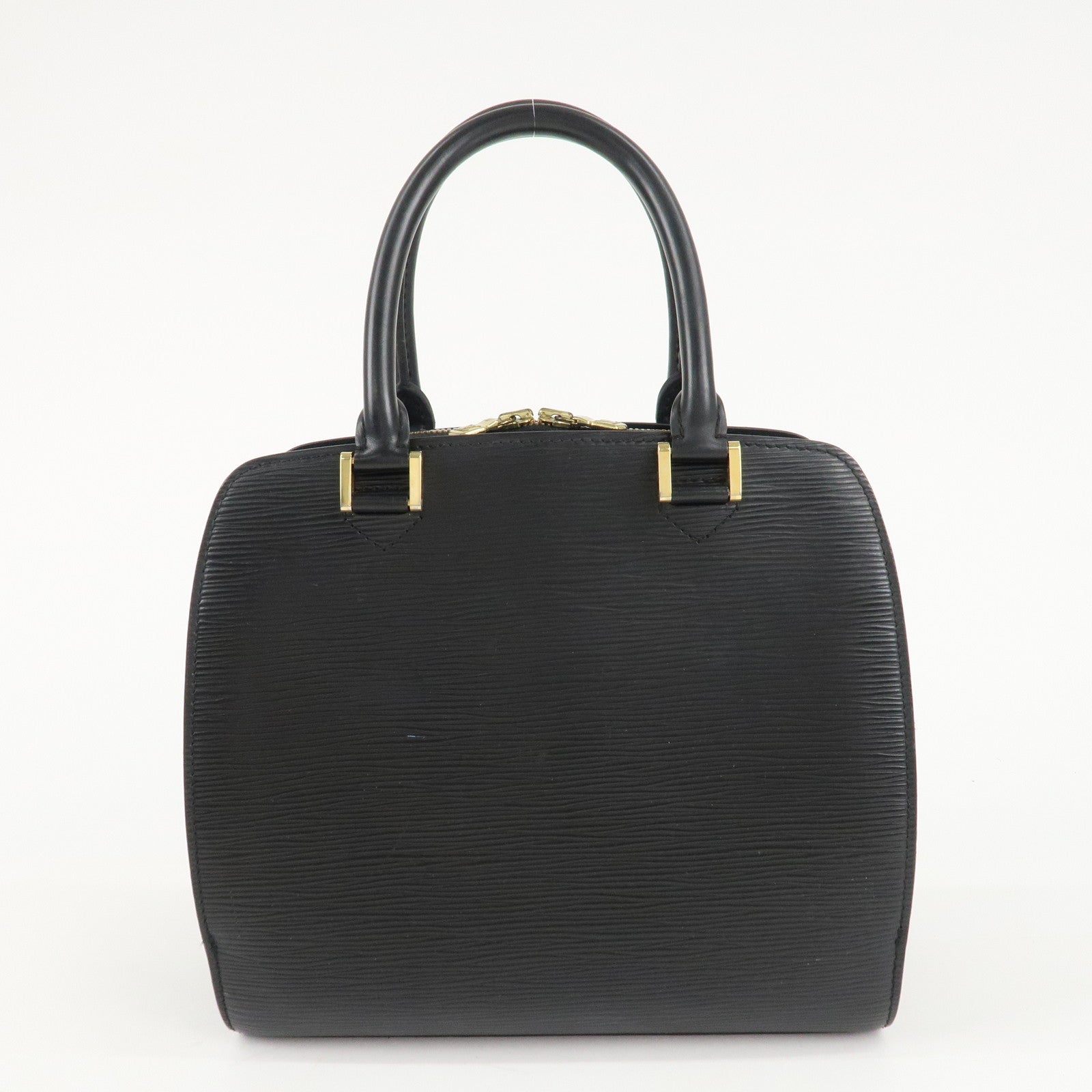 Louis Vuitton Epi Pont Neuf Hand Bag Gold HDW Noir M52052 Used