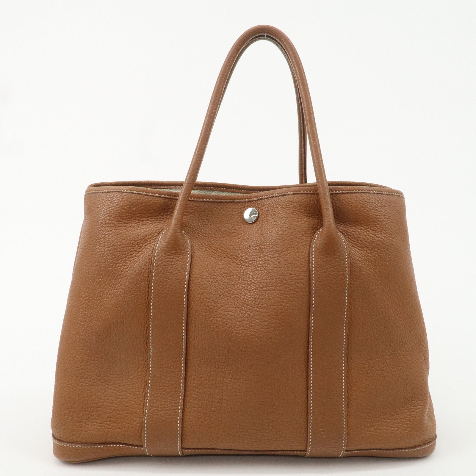 HERMES Negonda Leather Garden Party PM M Engraved (2009) Tote Bag