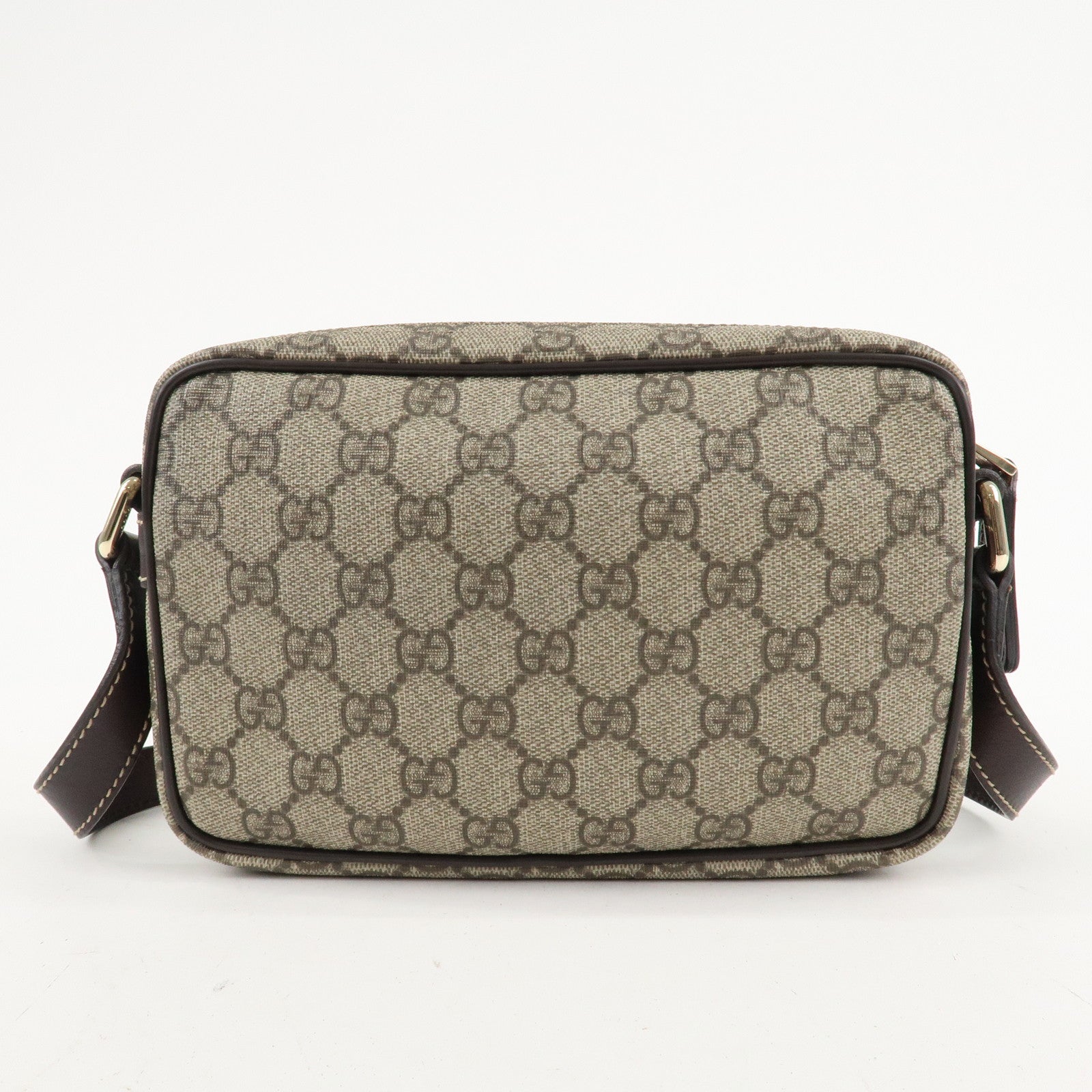 GUCCI GG Suprime Leather Shoulder Bag Beige Brown201447