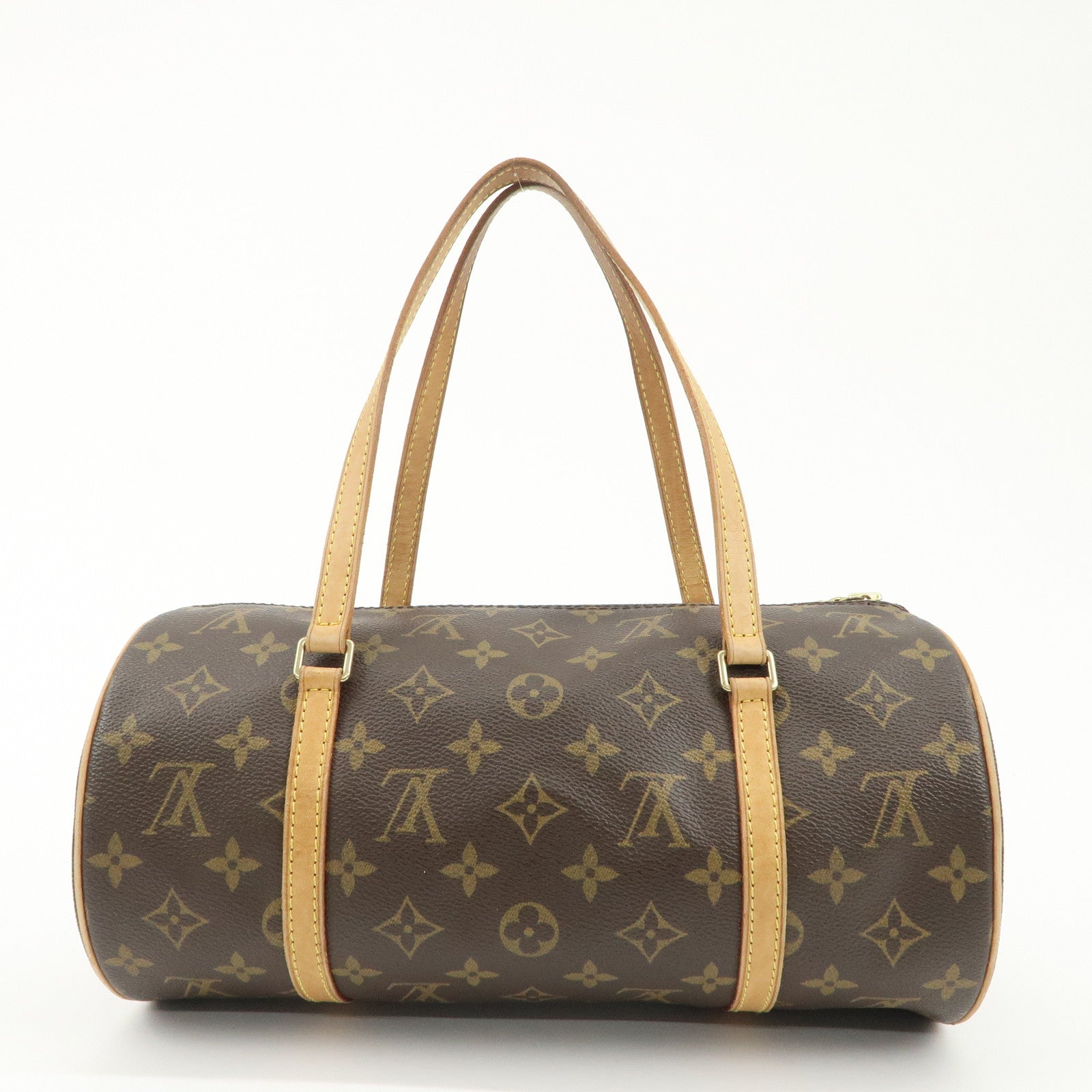 Louis Vuitton Monogram Papillon 30 Hand Bag Brown M51385 Used