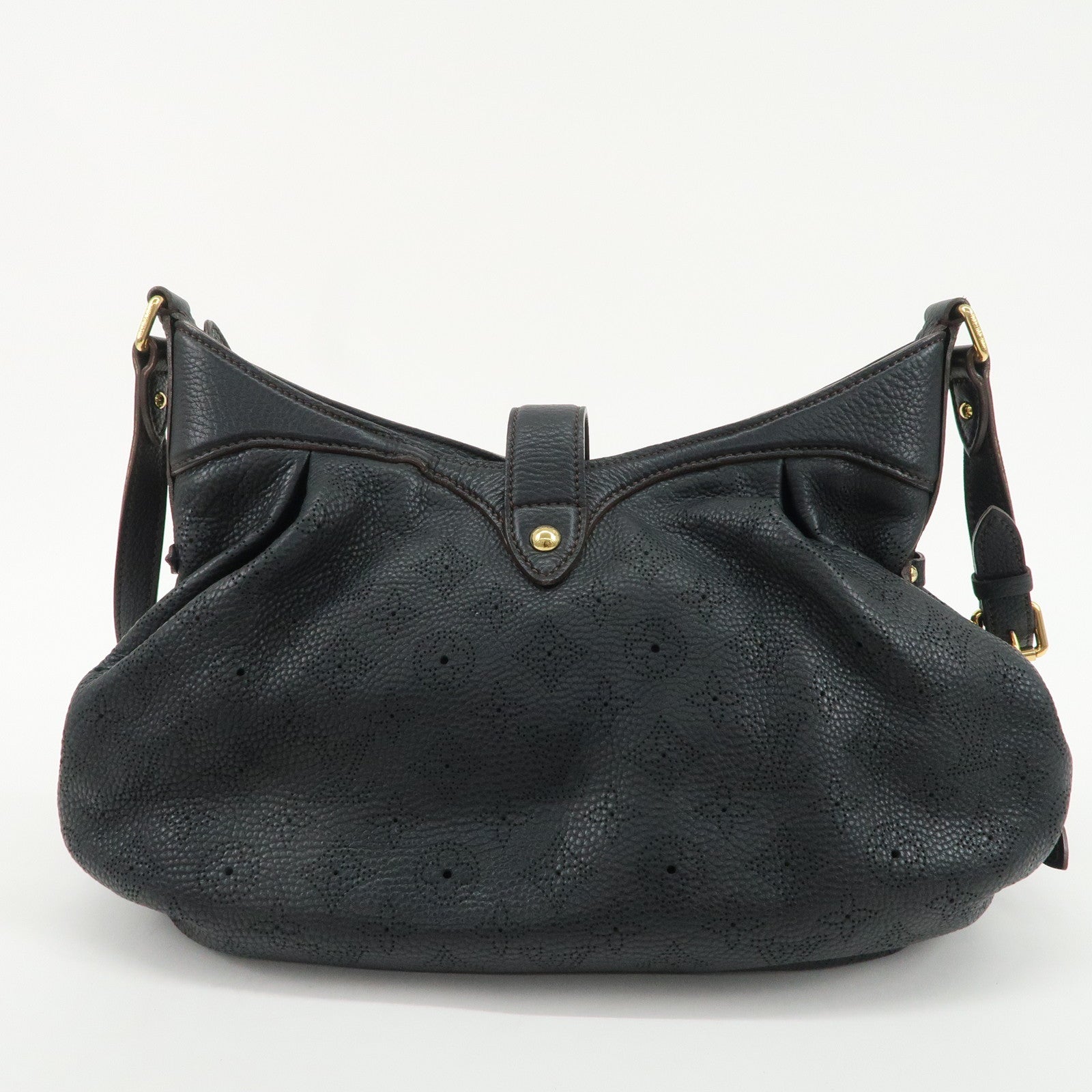 Louis Vuitton Monogram Mahina XS Shoulder Bag Black M95660