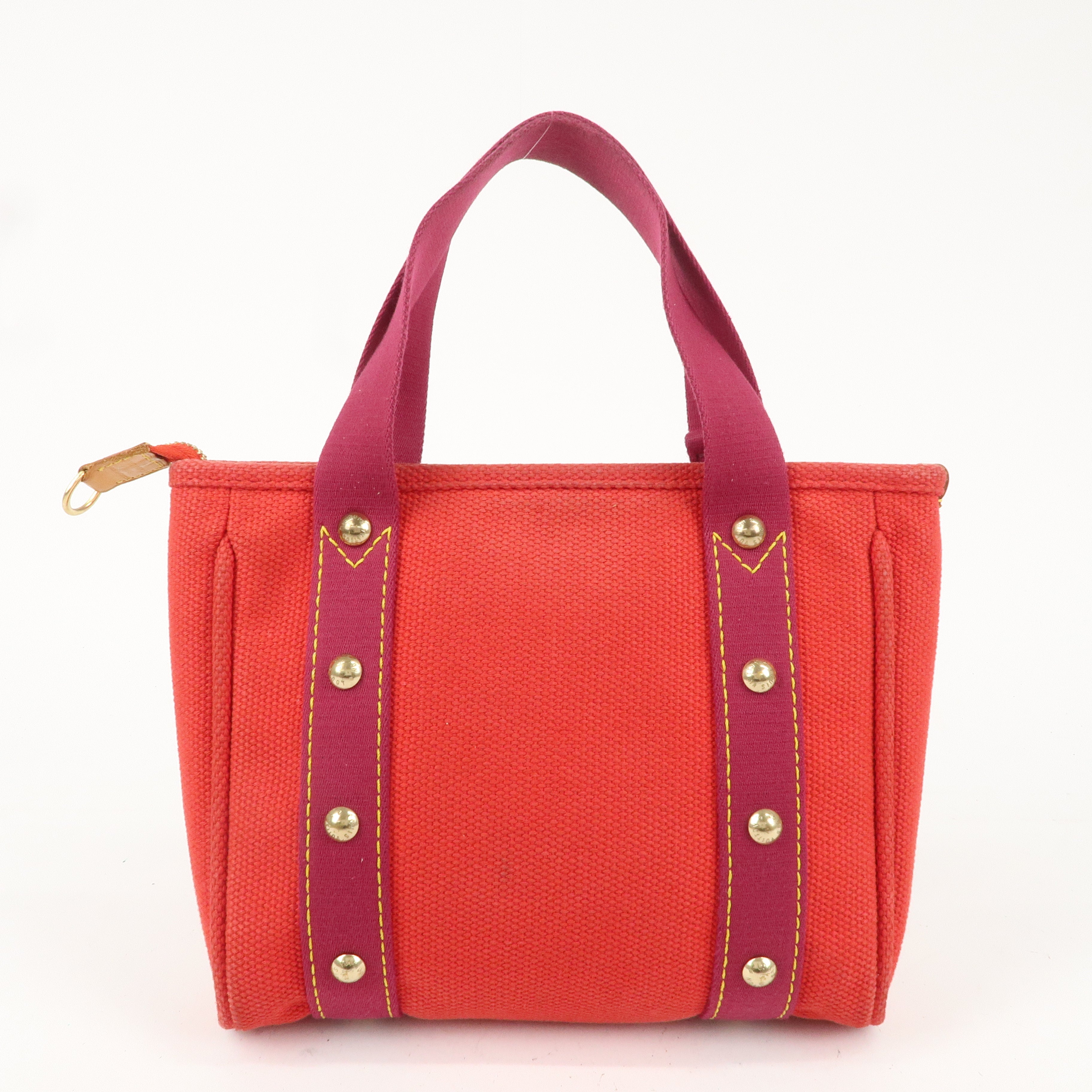 Louis Vuitton Antigua Cabas PM Hand Bag Rouge M40037