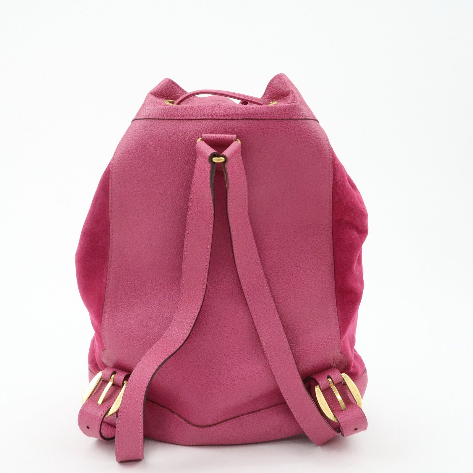 GUCCI Bamboo Suede Leather Back Pack Pink 003.2855.0043