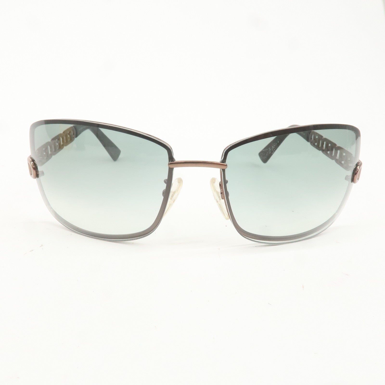 FENDI Plastic Metal Sunglasses 65□16 125 Brown FS469